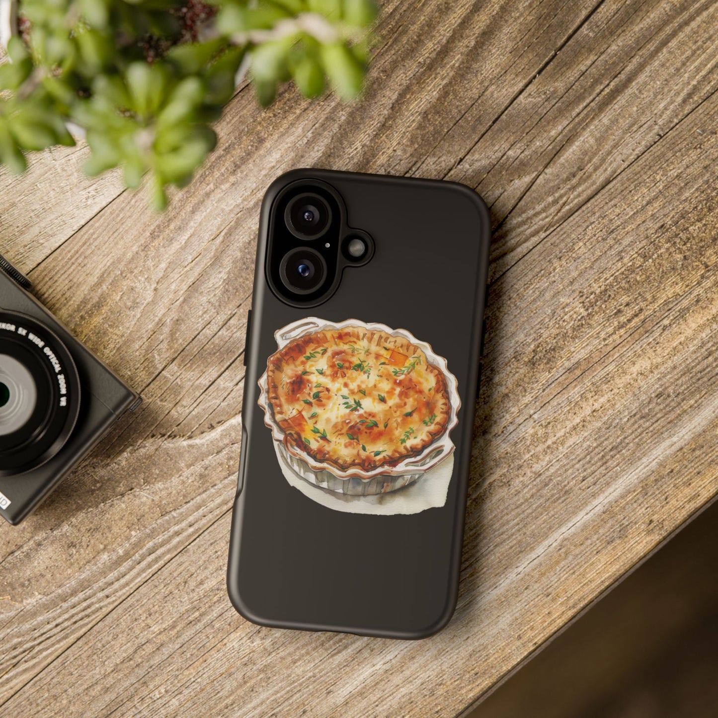 Quiche Phone Case - Funky Kitchen Decor, Foodie Gift, Chef Accessories, Culinary Art, Quirky Phone Cover
