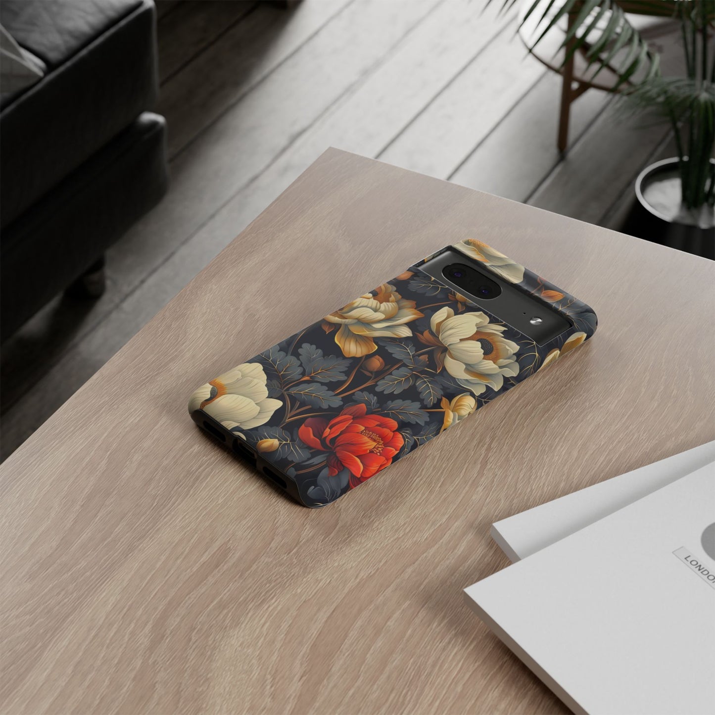 Floral Phone Case - Tough Cases, Stylish Mobile Cover, Flower Design, Holiday Gift, Trendy Accessory, Eco-Friendly Case