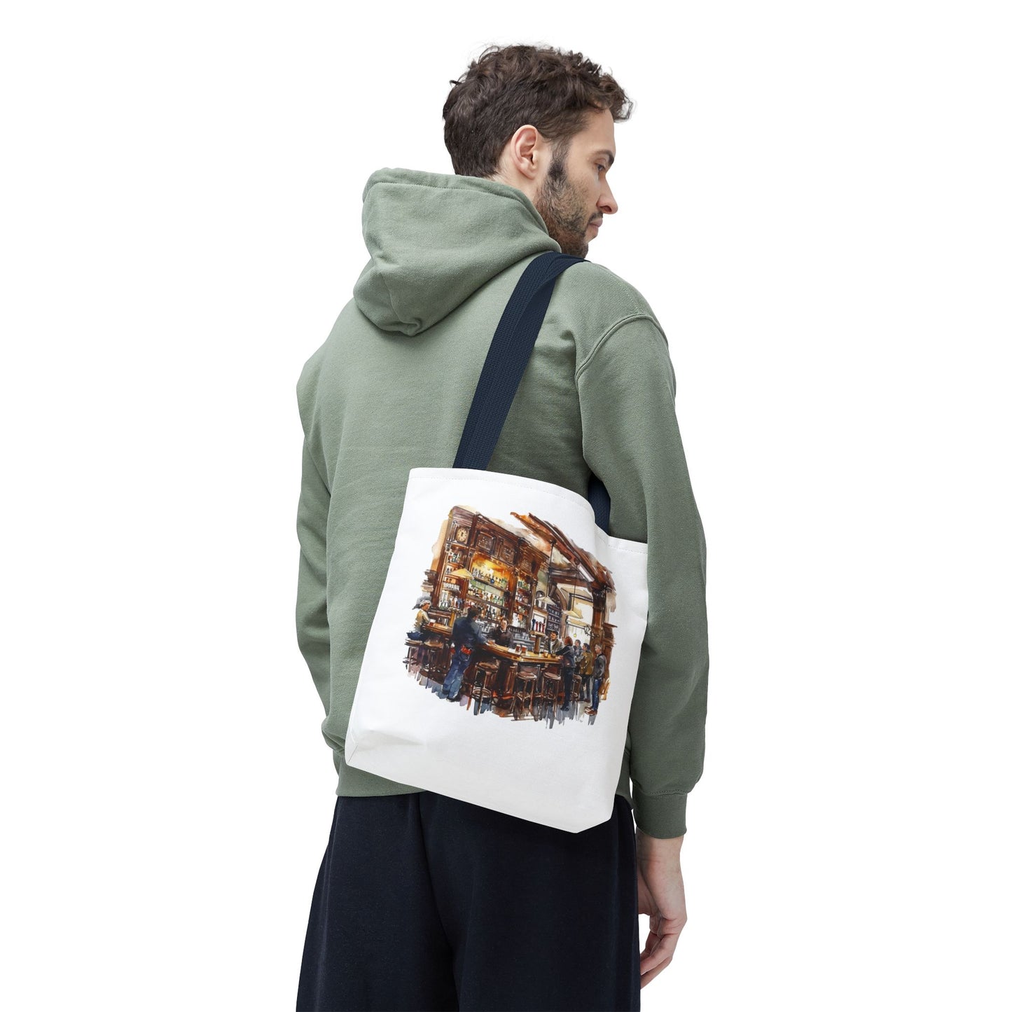 Cozy Vintage Tote Bag - Perfect for Book Lovers, Café Hoppers, Gifts for Writers, Art Enthusiasts, and Everyday Use