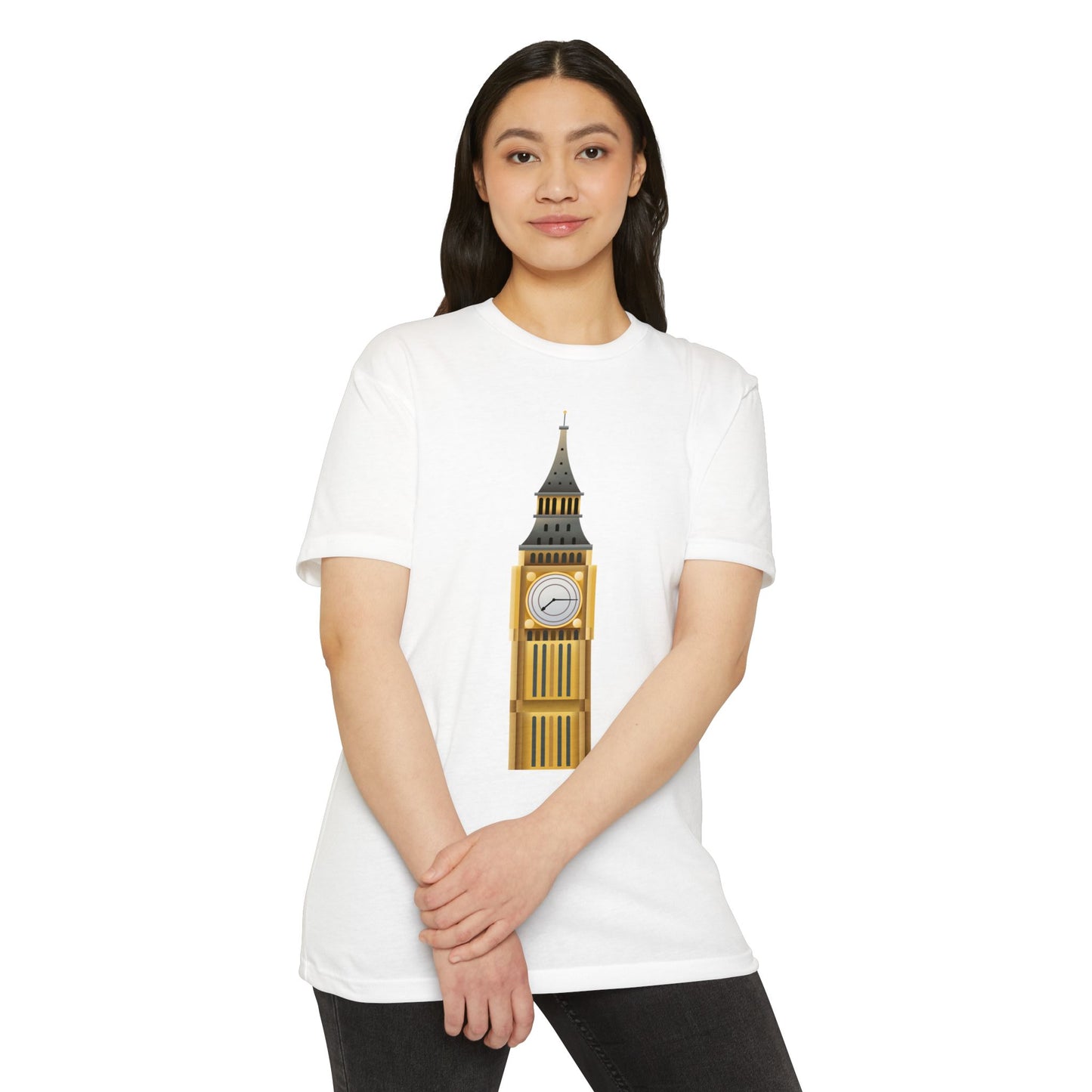 Unisex CVC Jersey T-shirt - London's Landmark - The Iconic Clock Tower