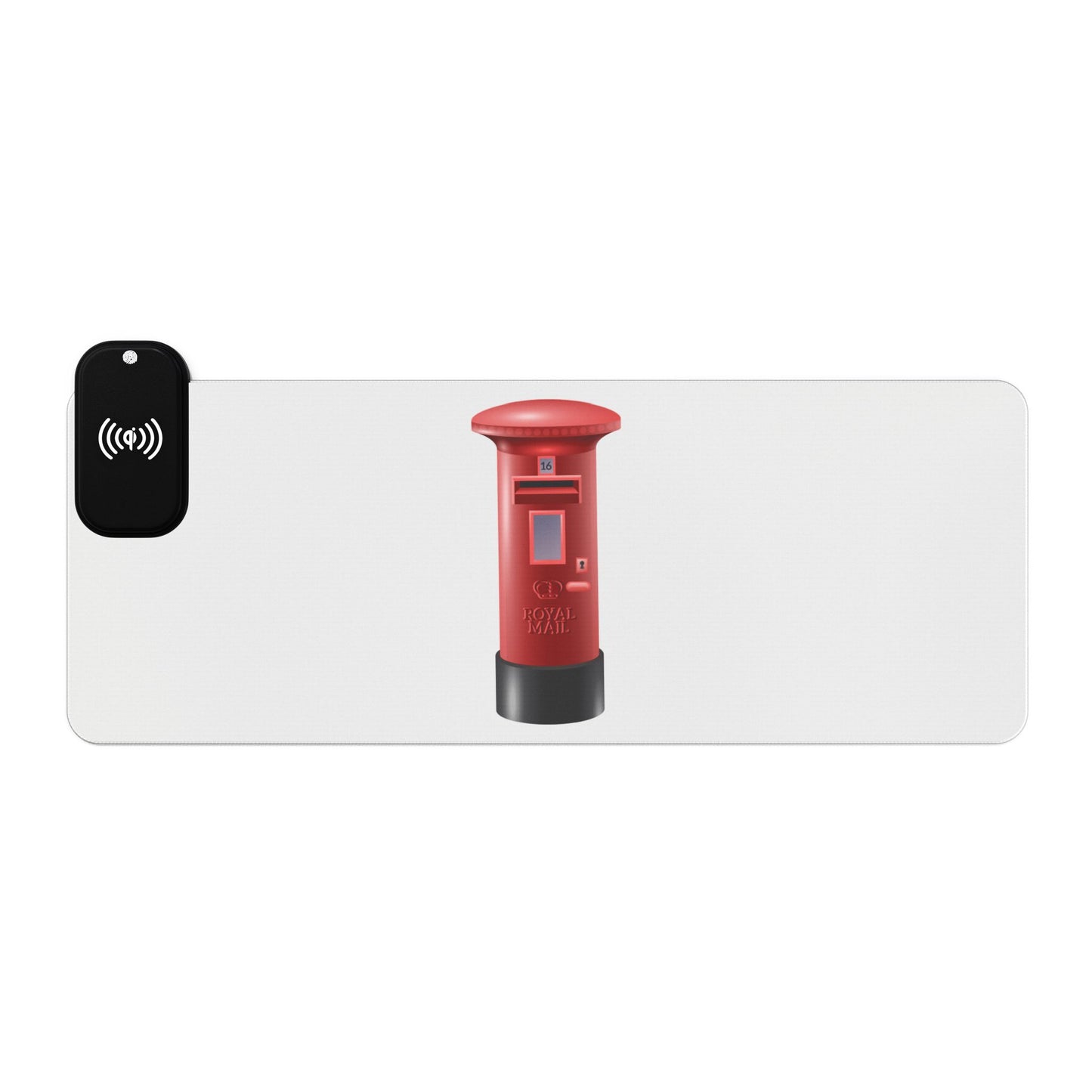 Royal Mailbox - LED Gaming Mouse Pad with Wireless Charging, Gaming Desk Accessory, RGB Decor, PC Gamer Gift, Office Essentials