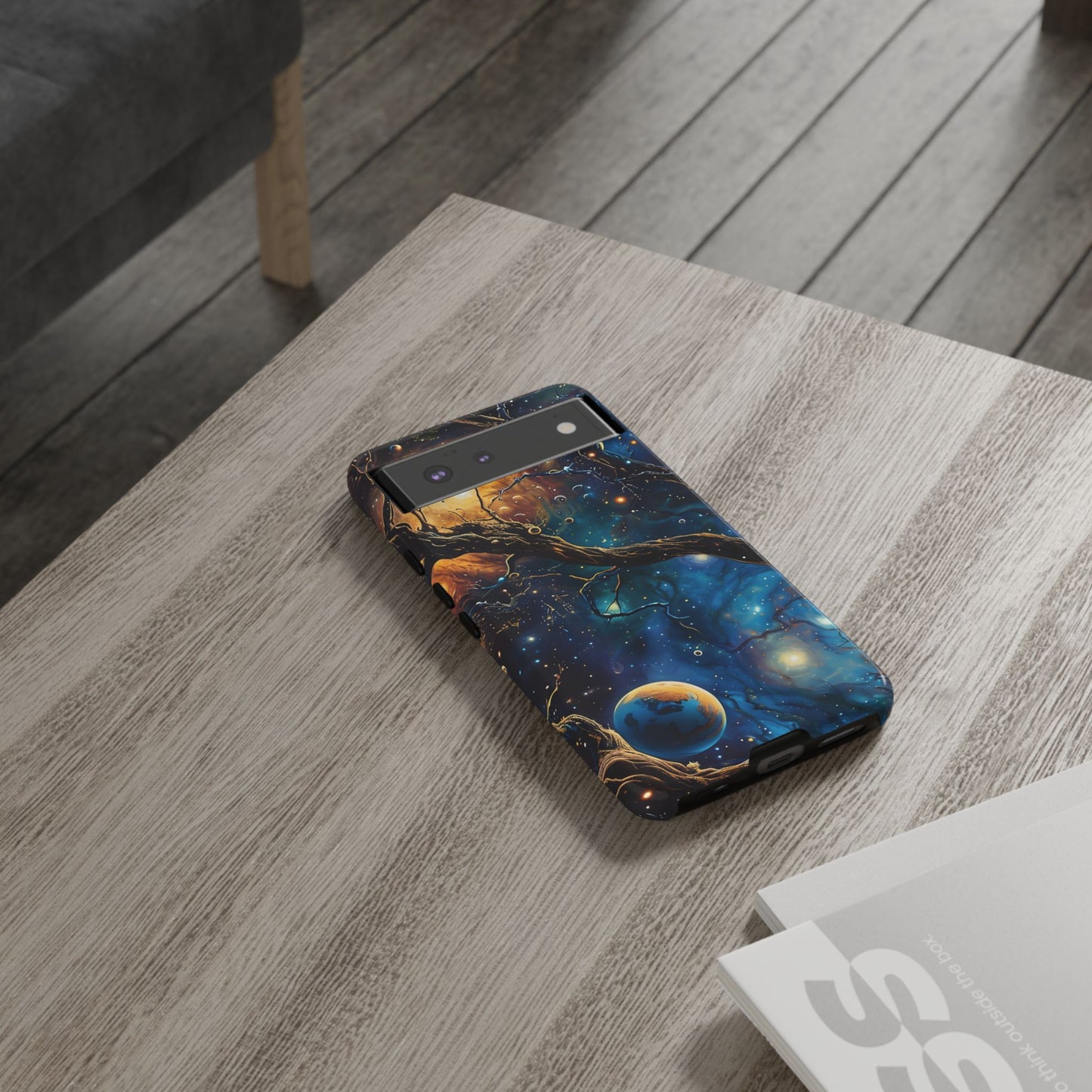 Galaxy Phone Case, Tough Cases with Cosmic Design, Unique Gift for Astronomers, Sci-Fi Fans, Starry Night, Outer Space