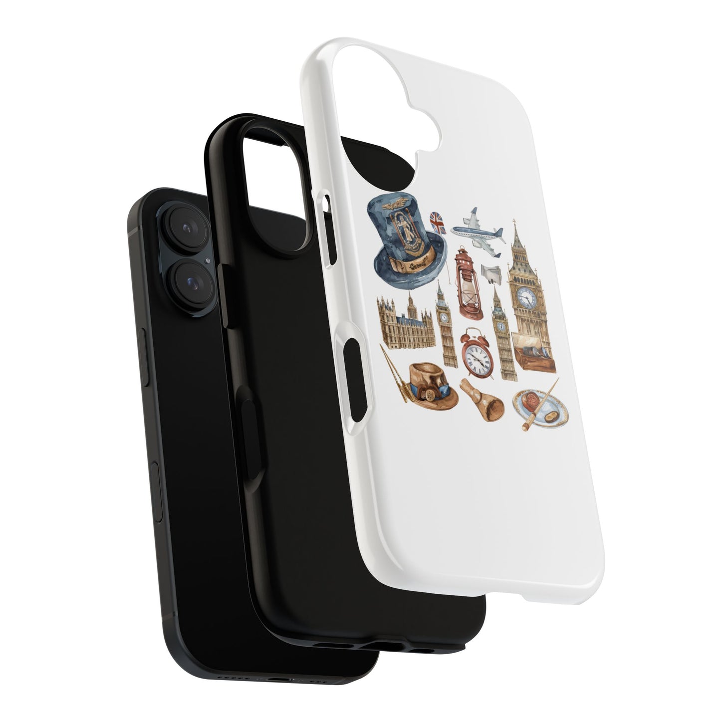 London-Themed Phone Case, Durable iPhone Cover, Gift for Travelers, Unique Cell Phone Accessories, Stylish Gadget Protection