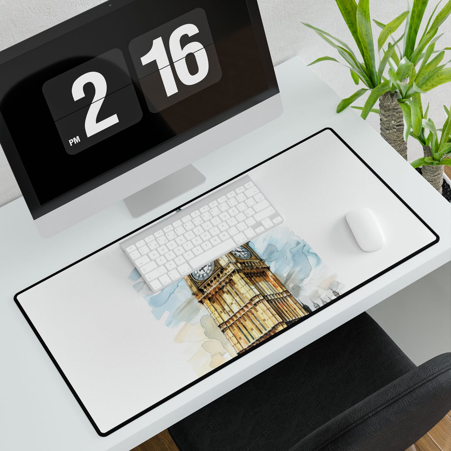 Elegant Big Ben Desk Mat | Office Accessories, Home Office Decor, Gift for Students, Work From Home Essentials, Unique Desk Decor