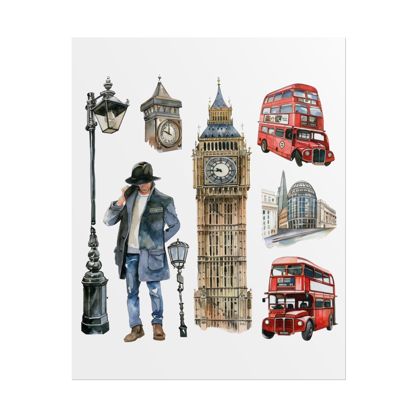 London themed Rolled Posters
