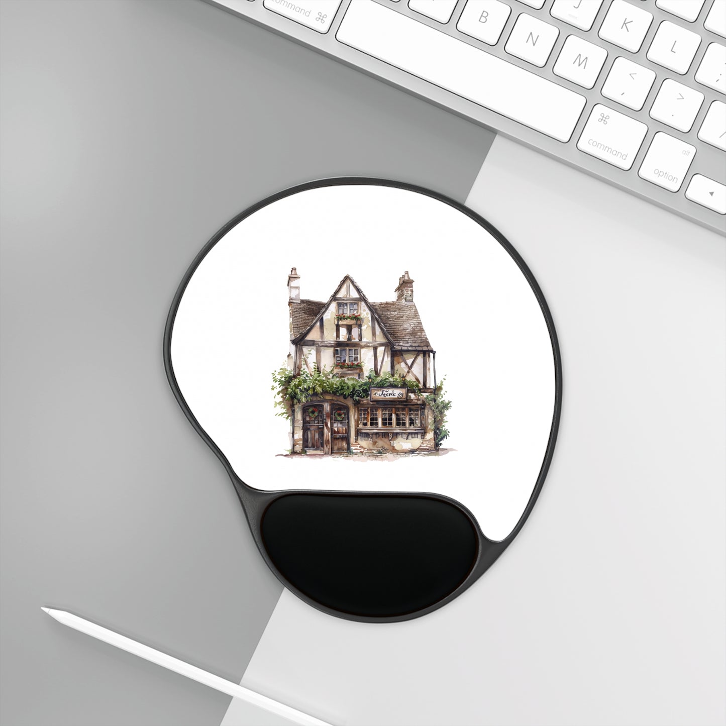 Charming Cottage Mouse Pad With Wrist Rest