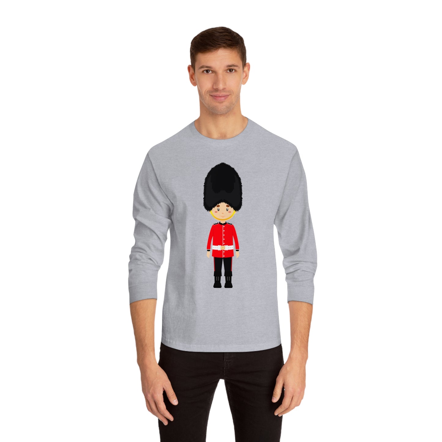 Unisex Classic Long Sleeve T-Shirt - British Soldier - Classic Military Elegance and Honorable