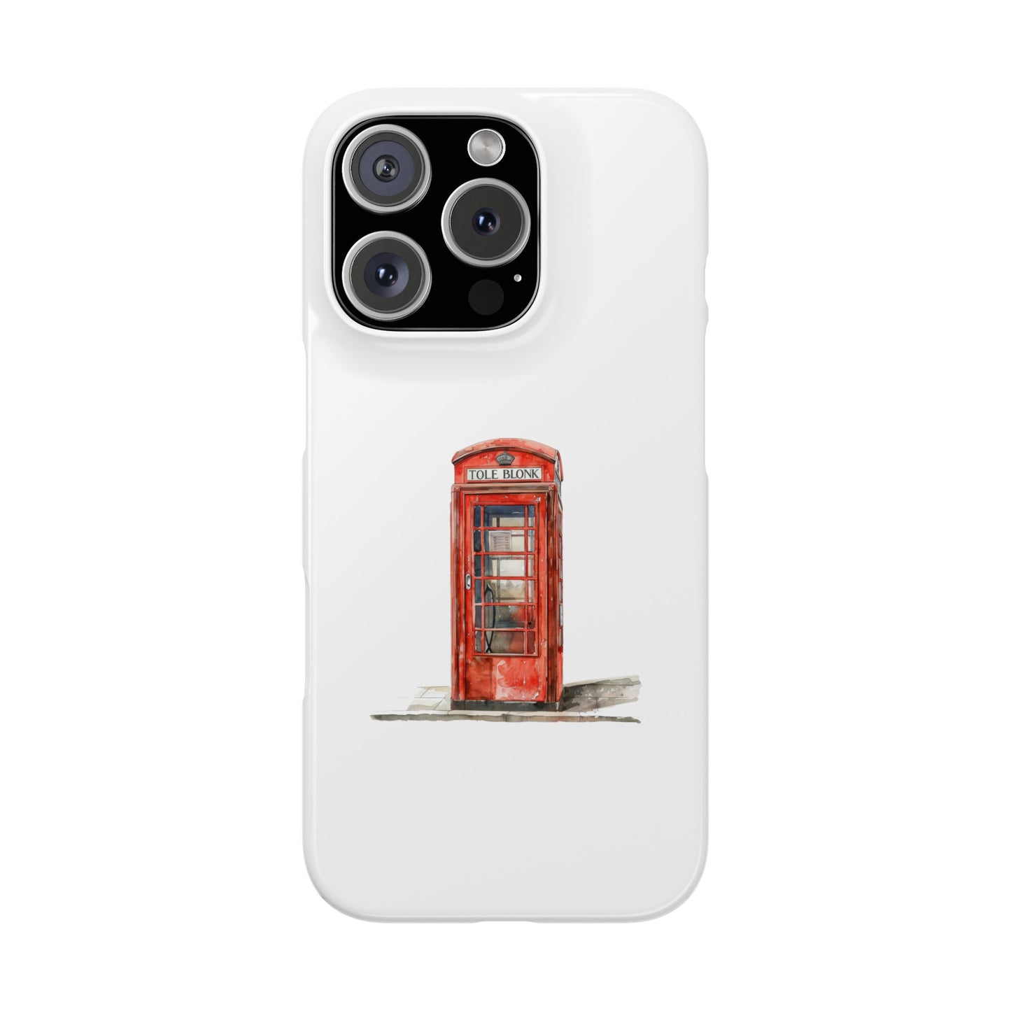 Charming London Phone Cases, Slim Phone Cover, Unique Cell Phone Case, Phone Accessory, Gift for Travelers, Red Telephone Booth Design