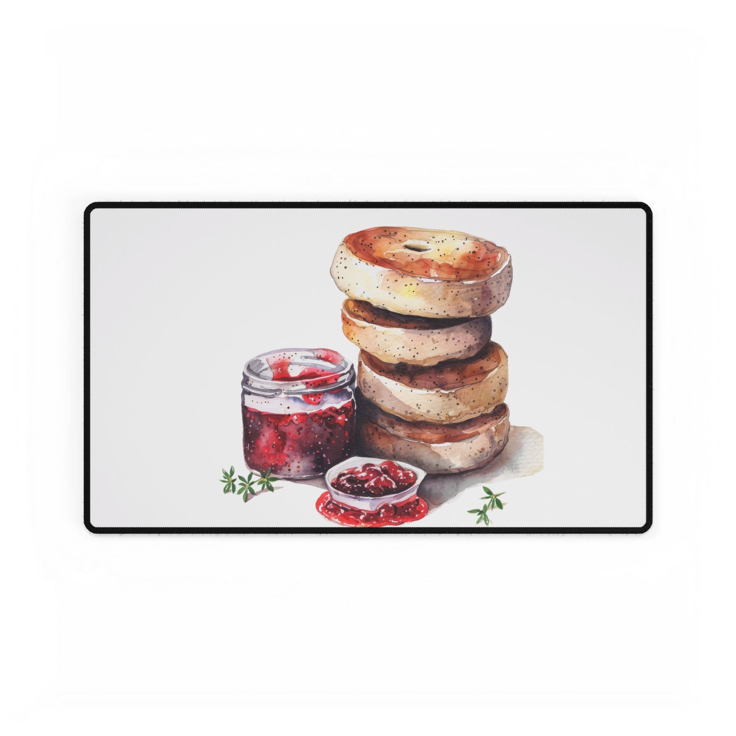 Breakfast Lovers Desk Mat, Cozy Office Décor, Cute Desk Accessories, Gift for Foodies, Kitchen Vibe, Functional Desk Decor