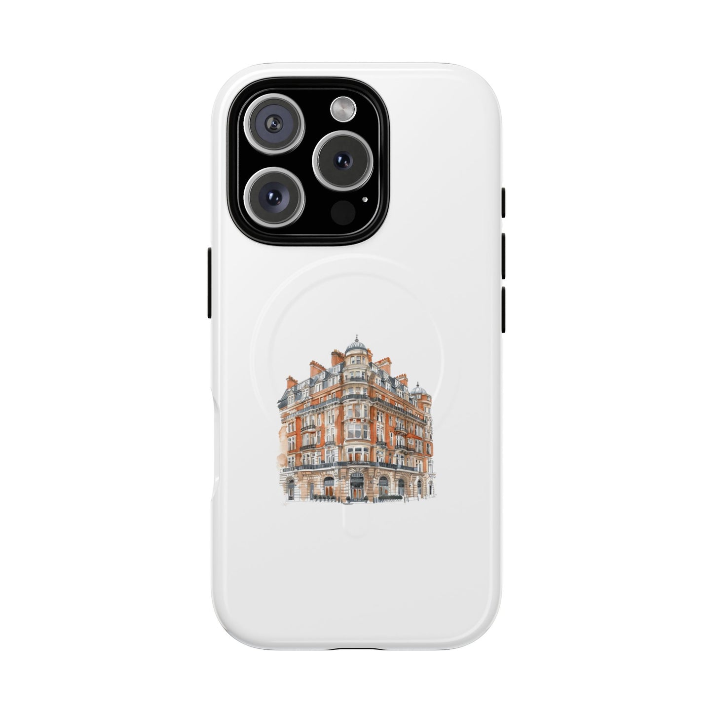 Elegant Tough Magnetic Case with Urban Design, Phone Case, Smartphone Protector, Gift for Her, Unique Tech Accessories