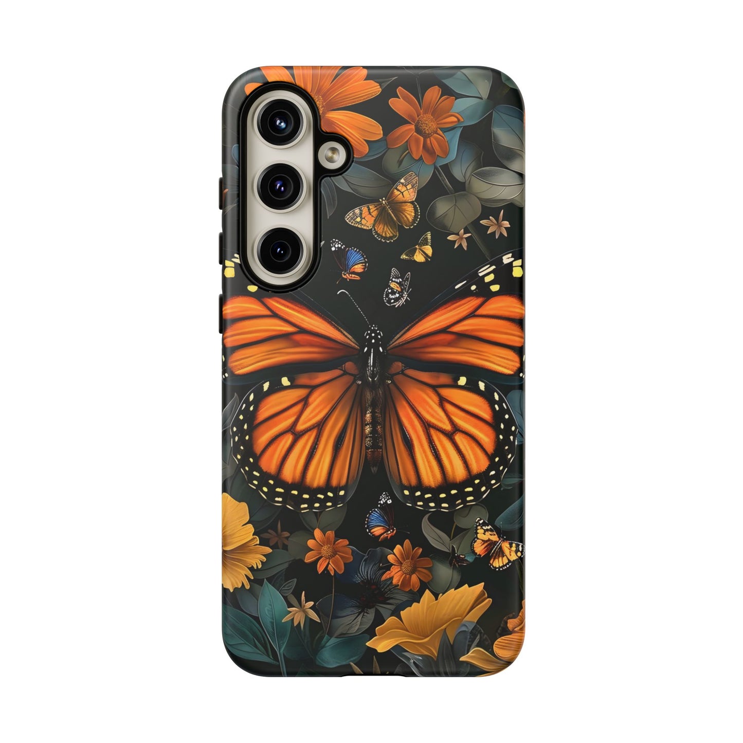 Monarch Butterfly Phone Case, Tough Cases, Nature Lover Gift, Floral Mobile Cover, Eco-Friendly Phone Accessory, Butterfly Design