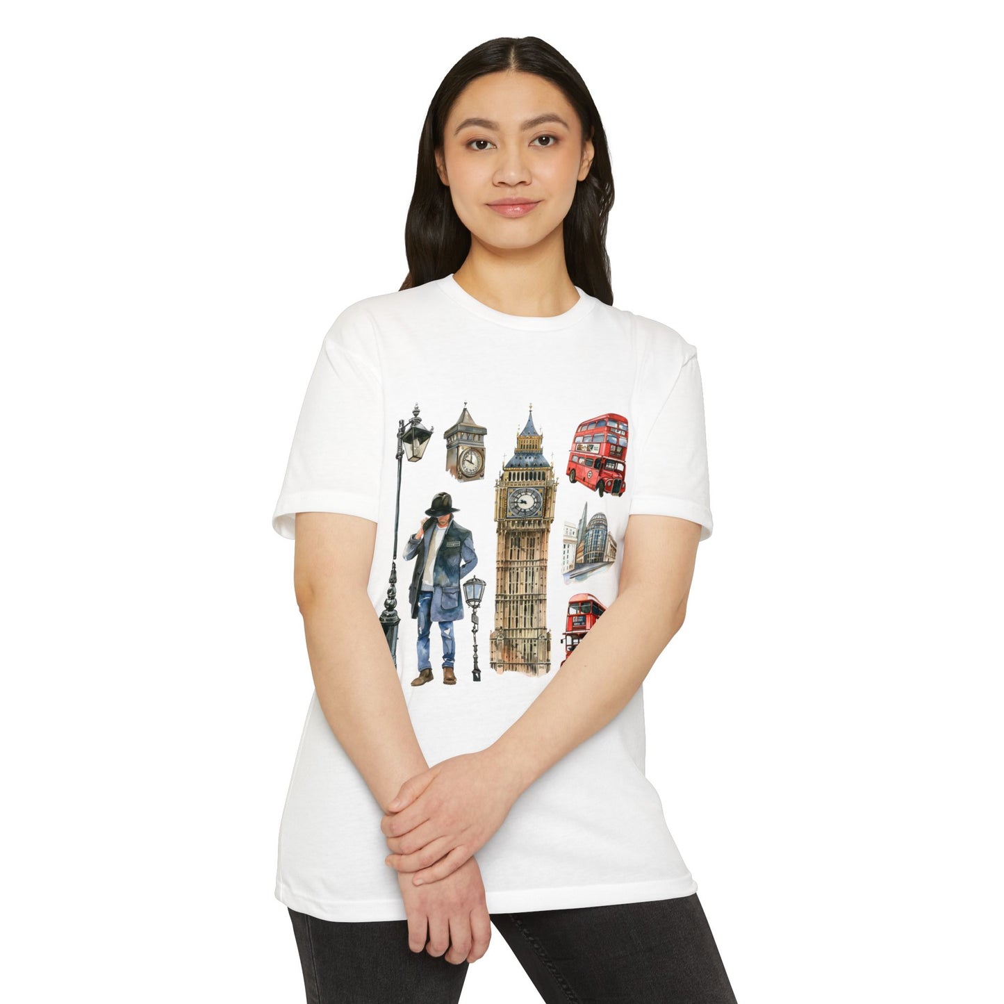 Unisex CVC Jersey T-shirt - The Heart of Britain - Iconic Symbols of England
