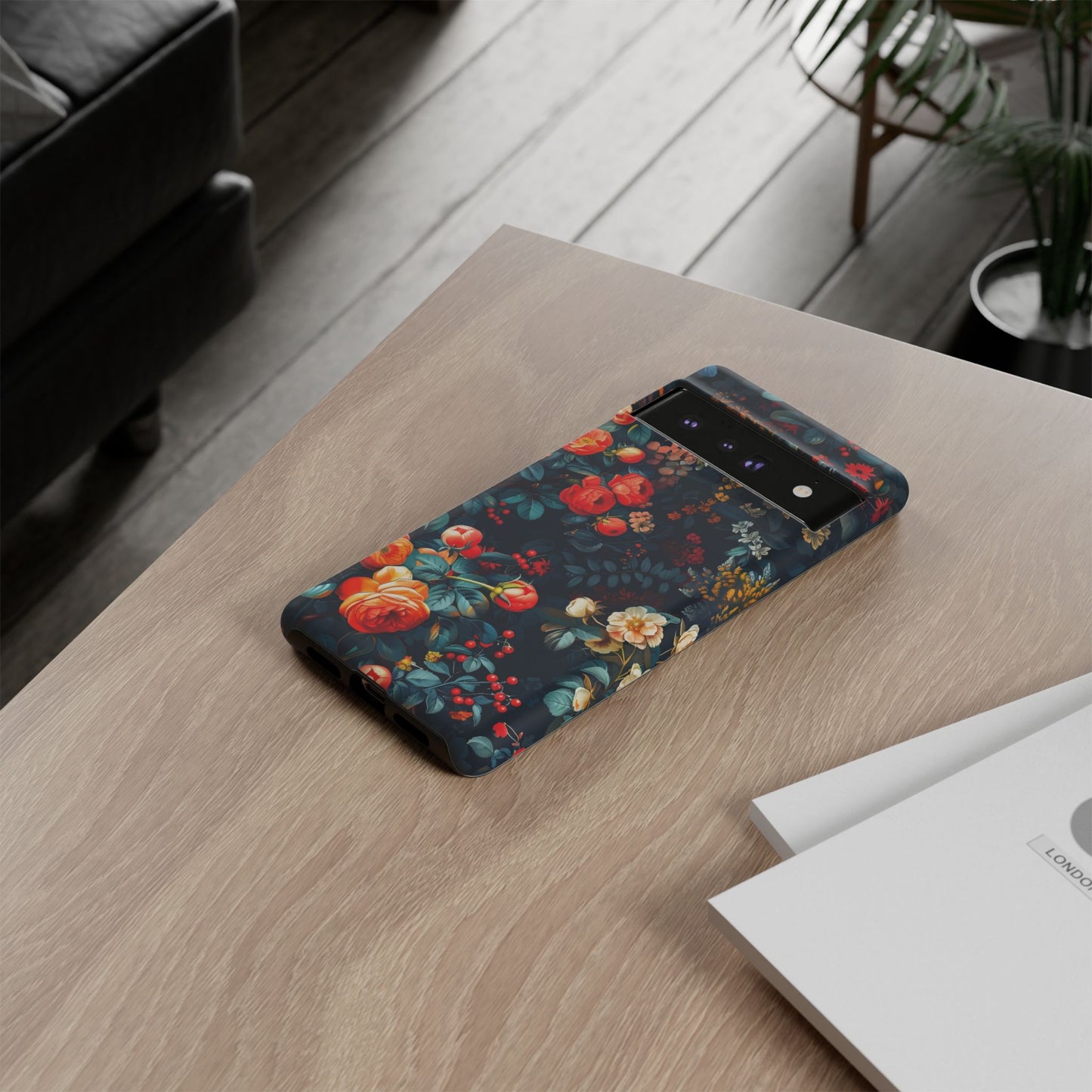 Floral Phone Case - Tough Cases, iPhone Protection, Elegant Floral Design, Gift for Her, Stylish Tech Accessory