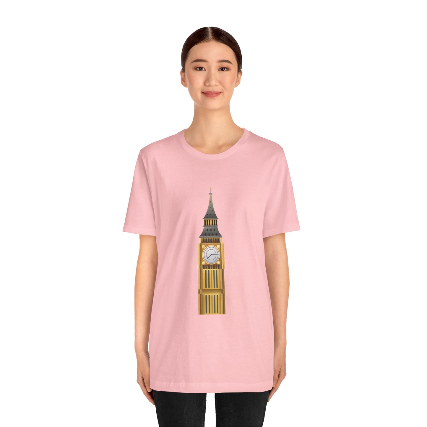 Unisex Jersey Short Sleeve Tee - Iconic Big Ben Clock Tower Design - London Landmark