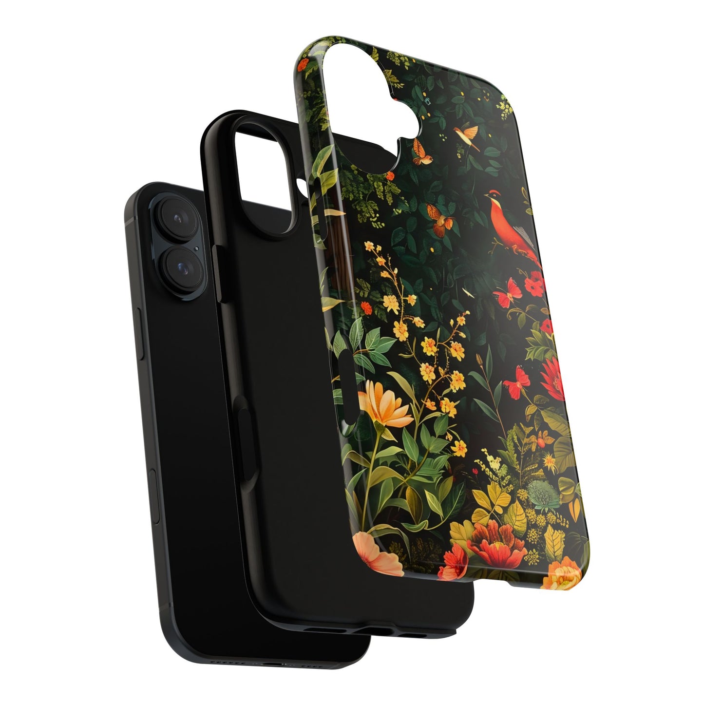 Floral Tough Phone Case, Nature-Inspired Design, Ideal for Garden Lovers, Gift for Birthdays, Christmas, Eco-Friendly Accessory