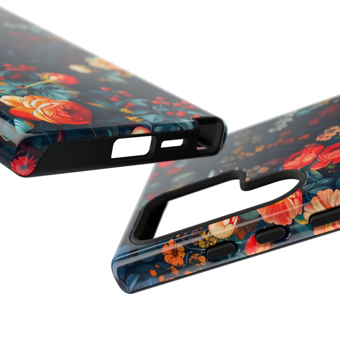 Floral Phone Case - Tough Cases, iPhone Protection, Elegant Floral Design, Gift for Her, Stylish Tech Accessory