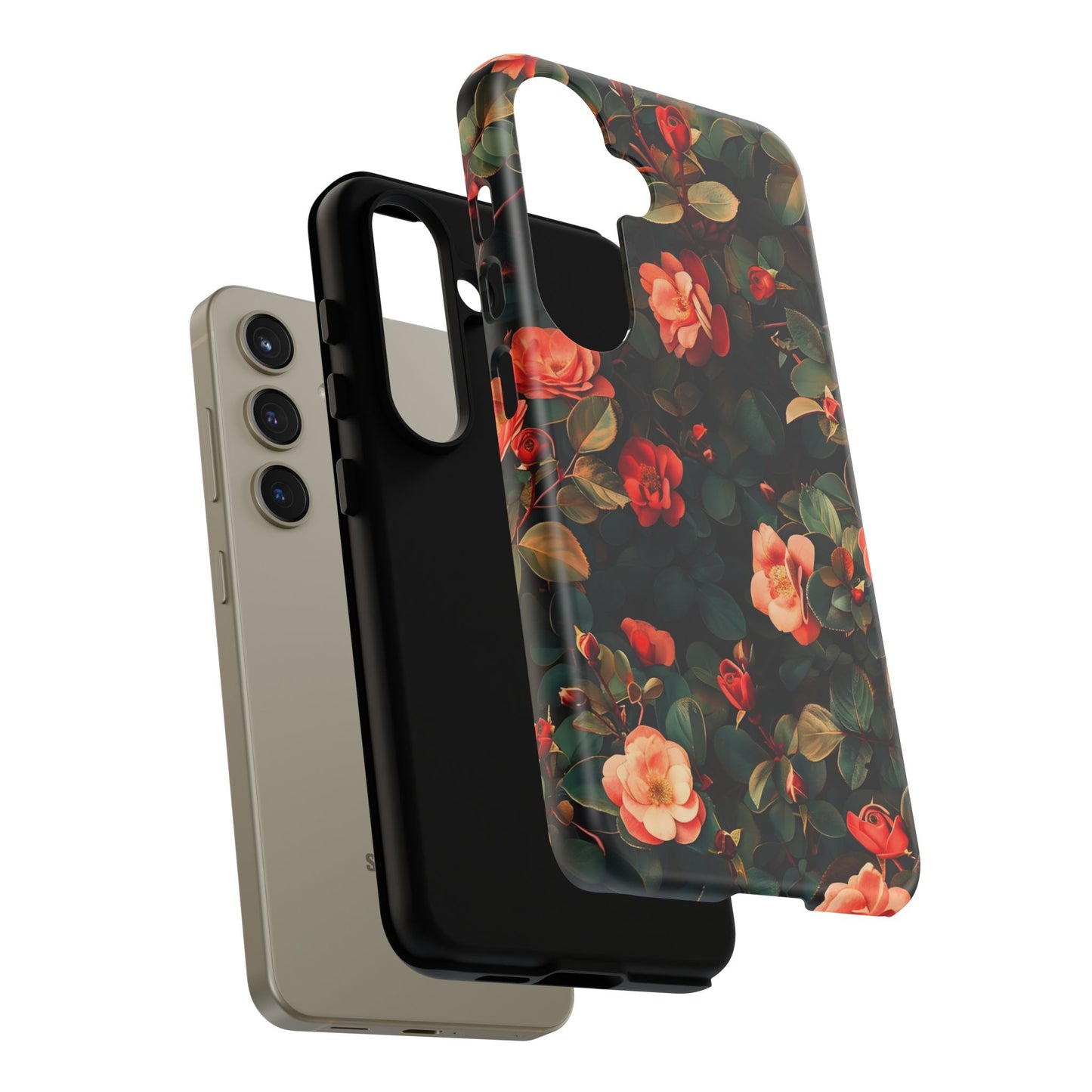 Floral Phone Case - Elegant Floral Design, Tough Protective Case, Perfect Gift for Her, Trendy Phone Accessories, Mother’s Day, Birthday