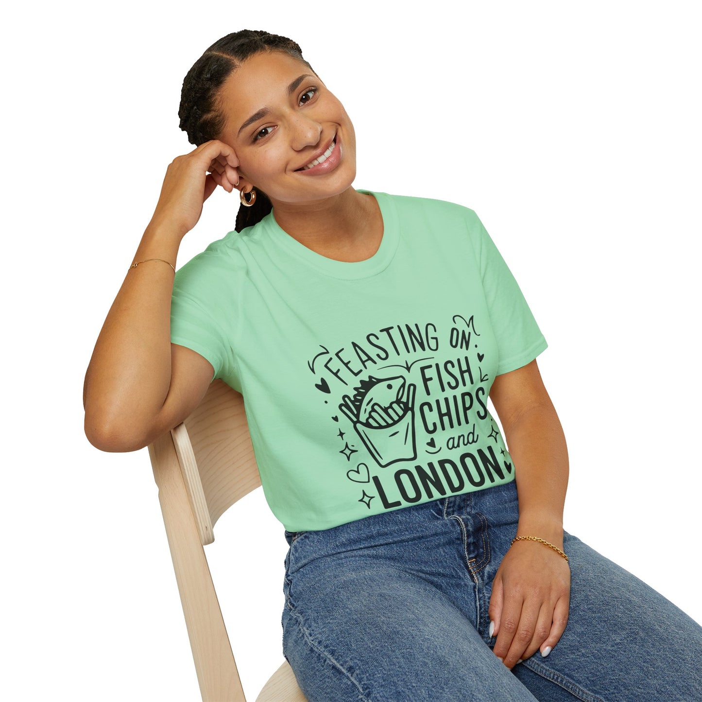 Unisex Softstyle T-Shirt - Fish Chips and London