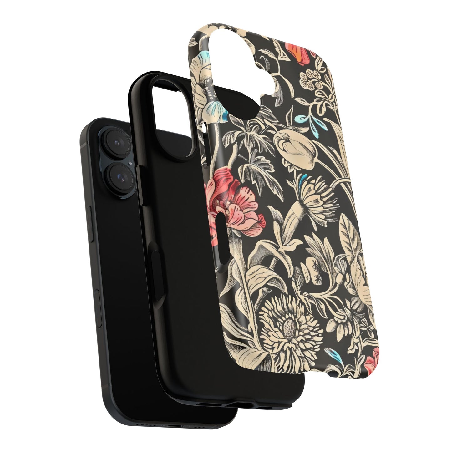 Floral Phone Case, Tough Cases, Flower Design, Gift for Her, Spring Accessory, Unique Phone Cover, Eco-Friendly