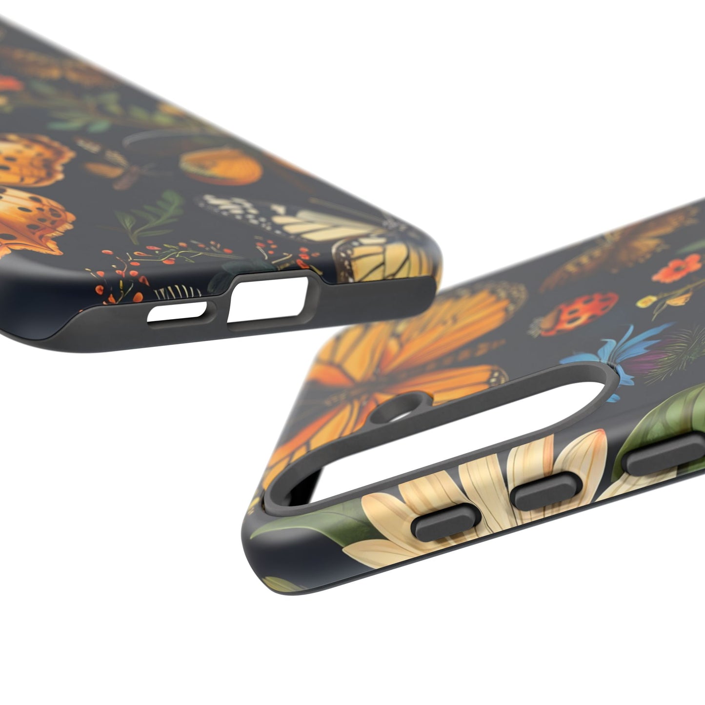 Nature-Inspired Phone Case | Floral Butterfly Design, Tough Phone Cover, Gift for Nature Lovers, Cute Butterfly Case, Home Decor