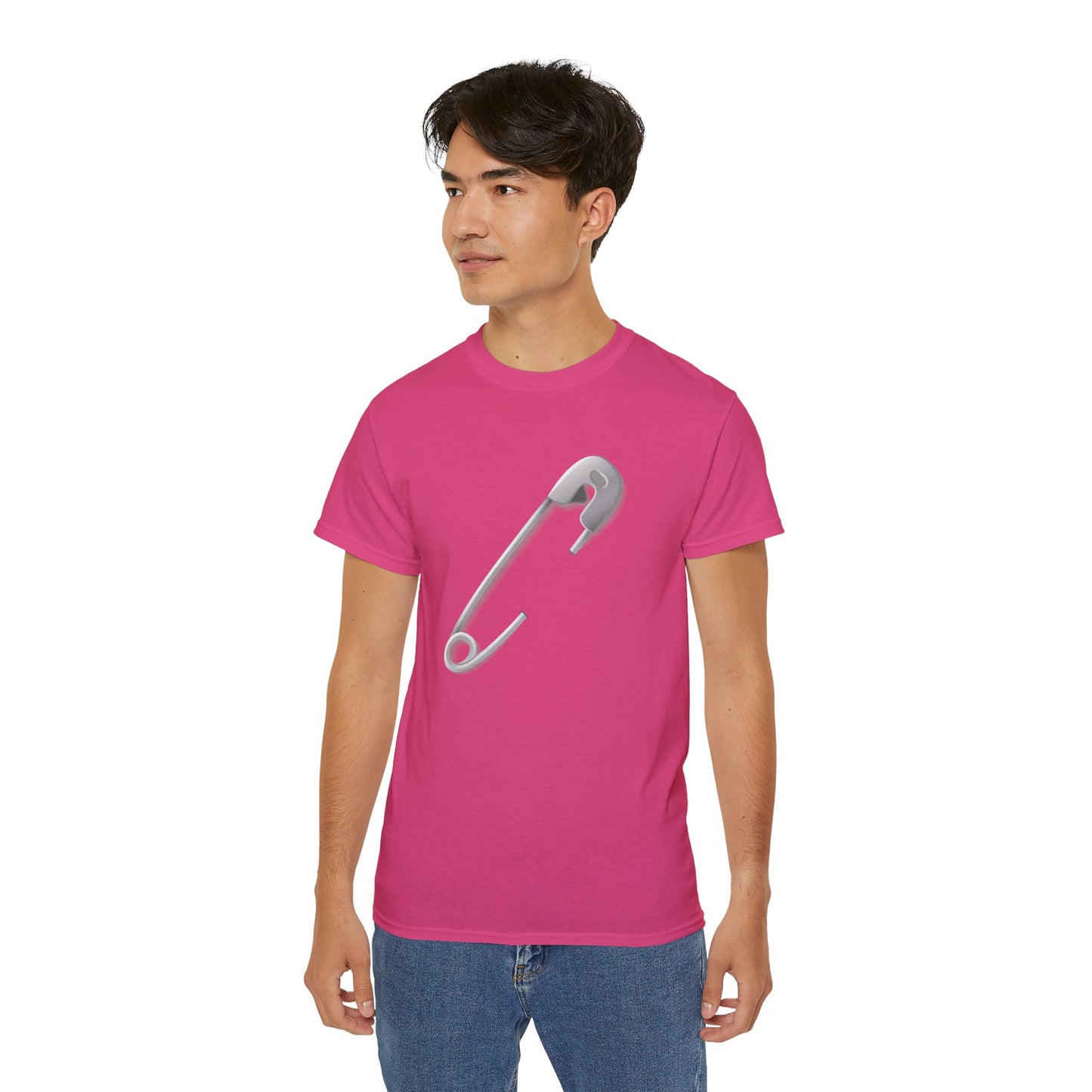 Unisex Ultra Cotton Tee - Minimalist Safety Pin Trendy
