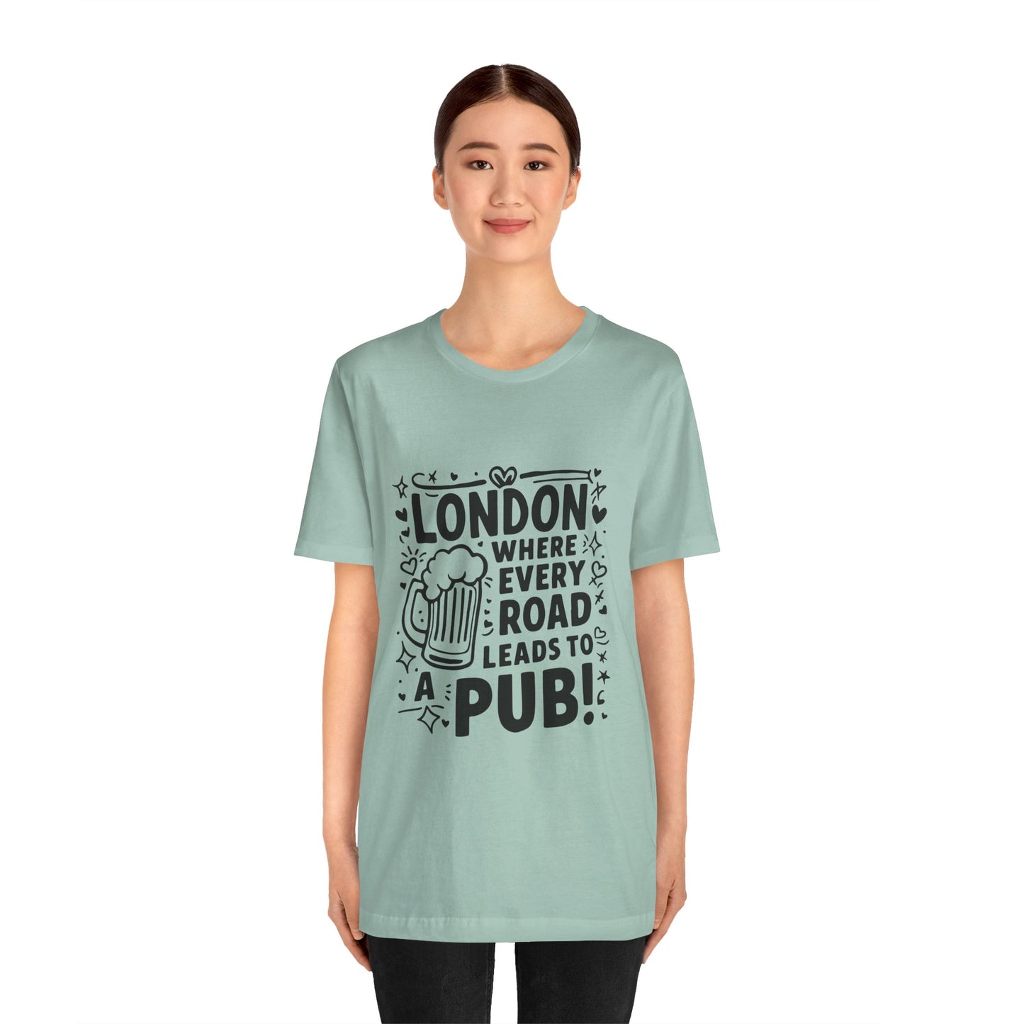 Unisex Jersey Short Sleeve Tee - London's Pub Leading Road