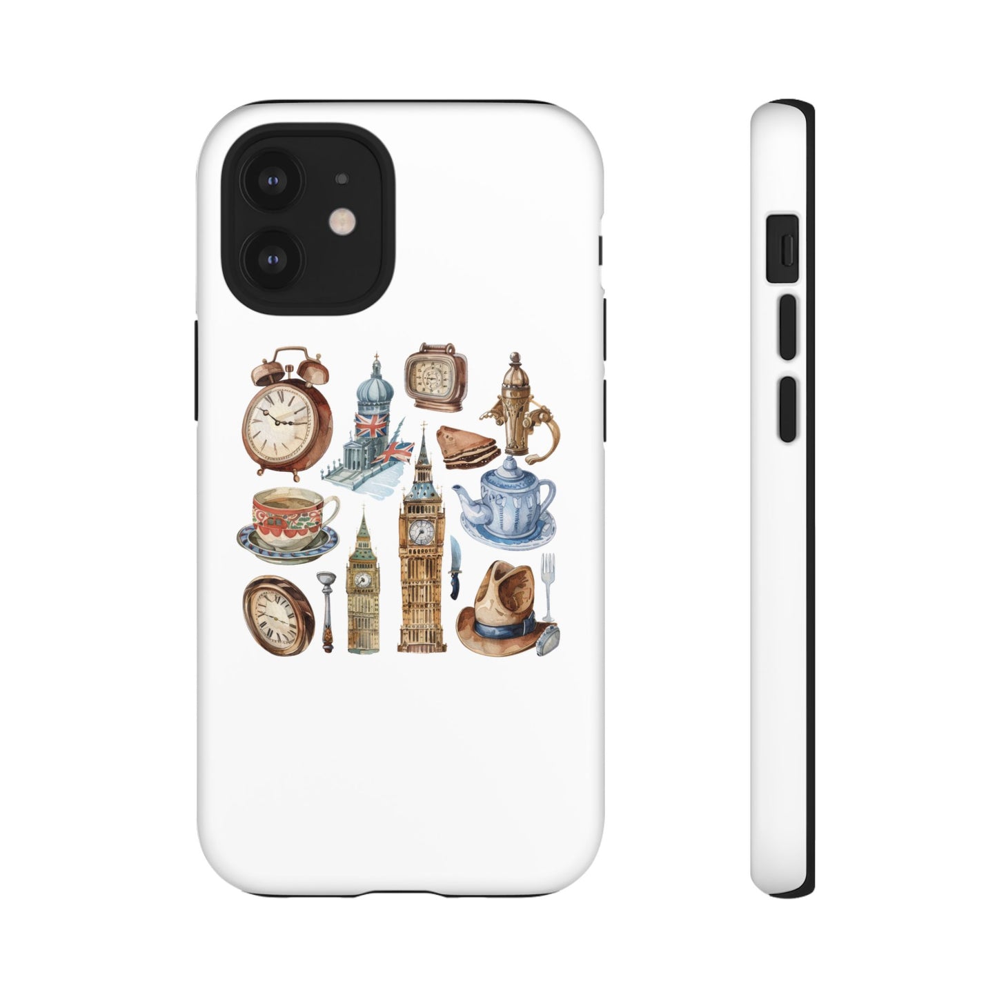 Vintage Illustrative Phone Case, Whimsical Tough Phone Cover, Gifts for Her, Unique Cell Phone Accessory
