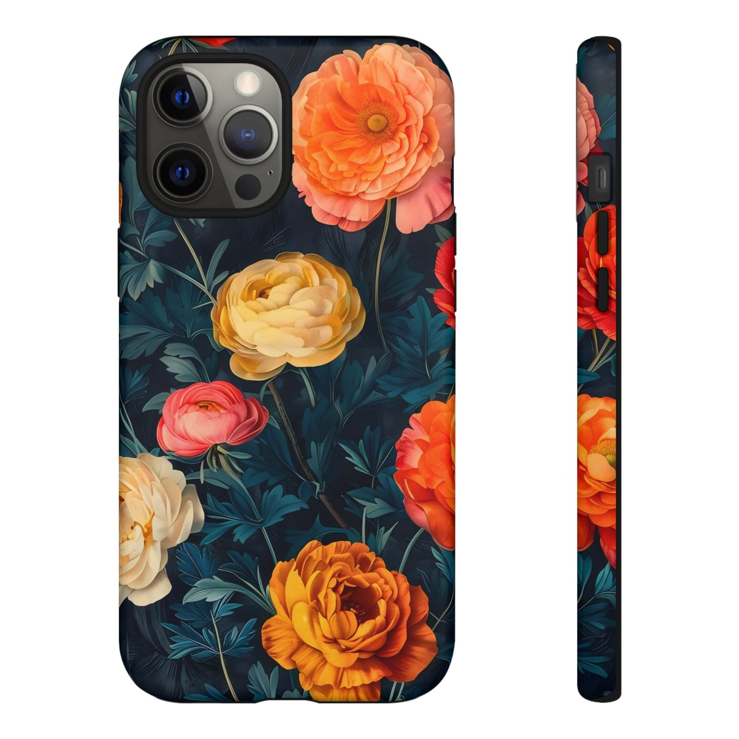 Floral Phone Case - Tough Cases, Stylish Protection, Gift for Flower Lovers, Customizable Cover, Floral Design Mobile Accessory