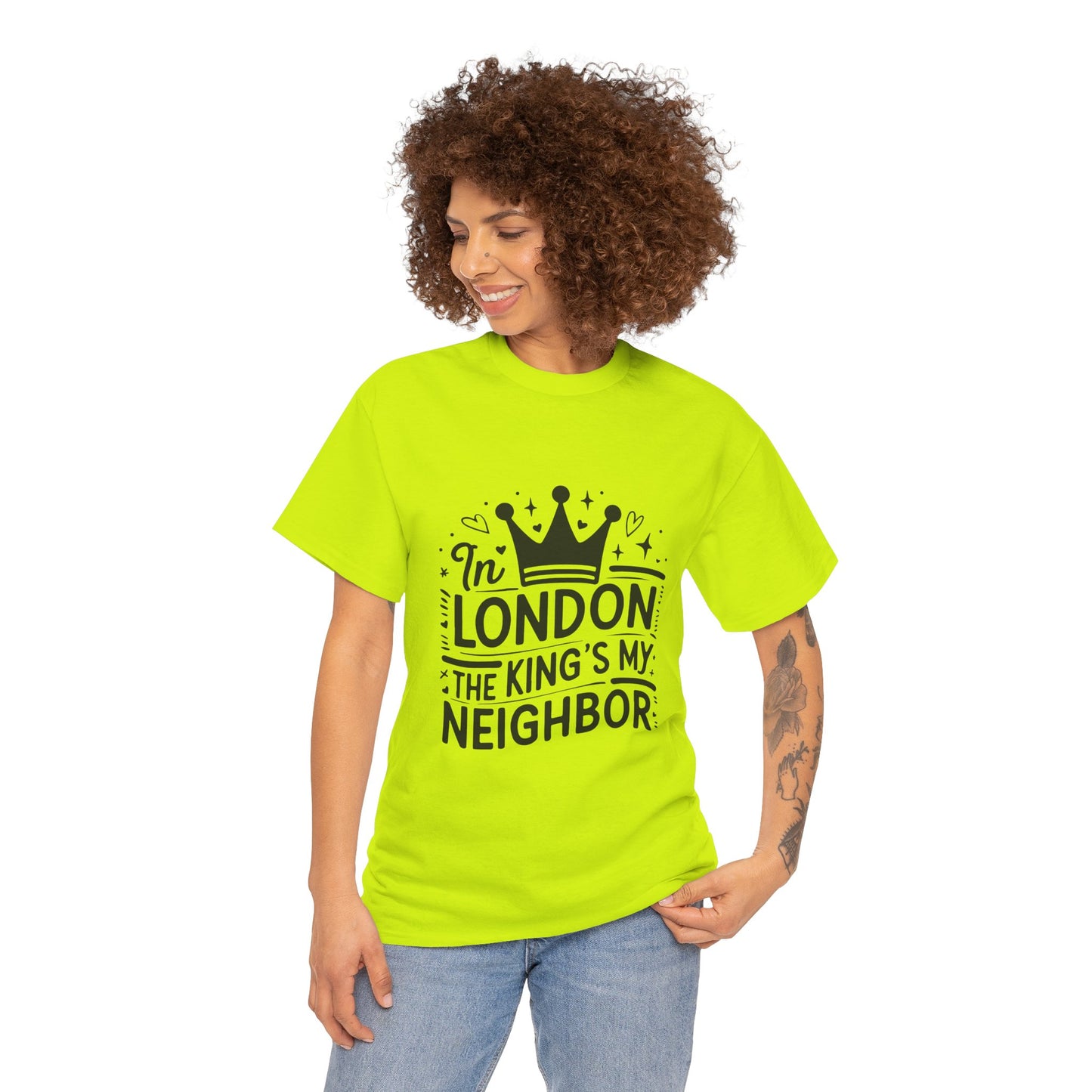 Unisex Heavy Cotton Tee - In London King's my Neighbour