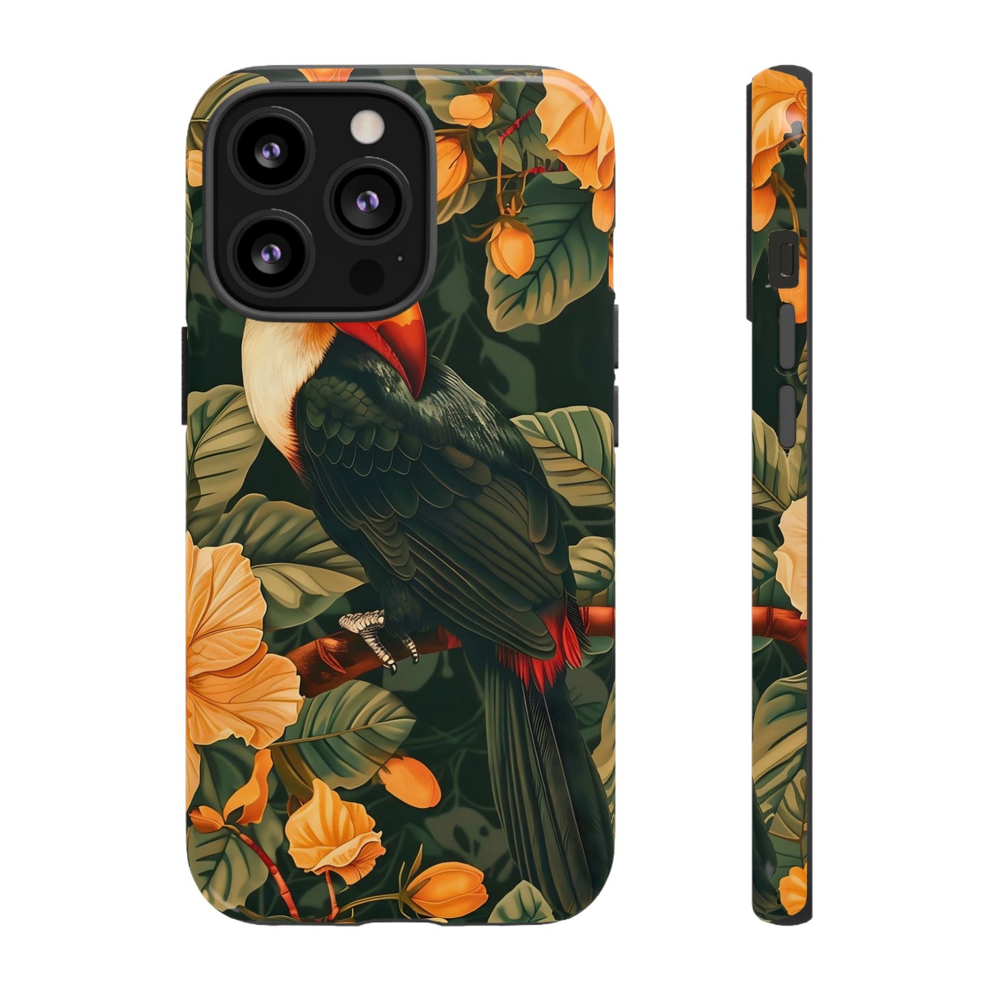 Tropical Toucan Phone Case, Exotic Bird Cover, Nature Lover Gift, Eco-Friendly Design, Customizable Tech Accessory