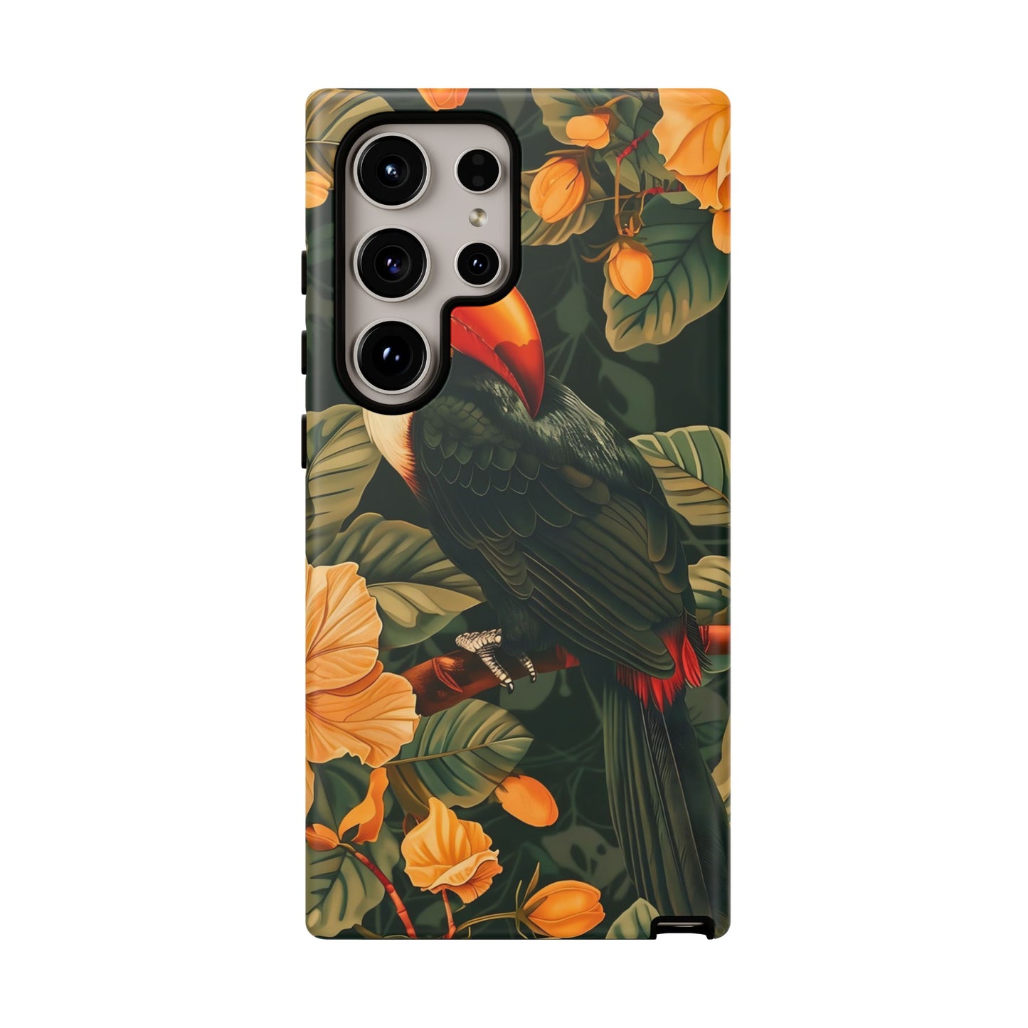 Tropical Toucan Phone Case, Exotic Bird Cover, Nature Lover Gift, Eco-Friendly Design, Customizable Tech Accessory