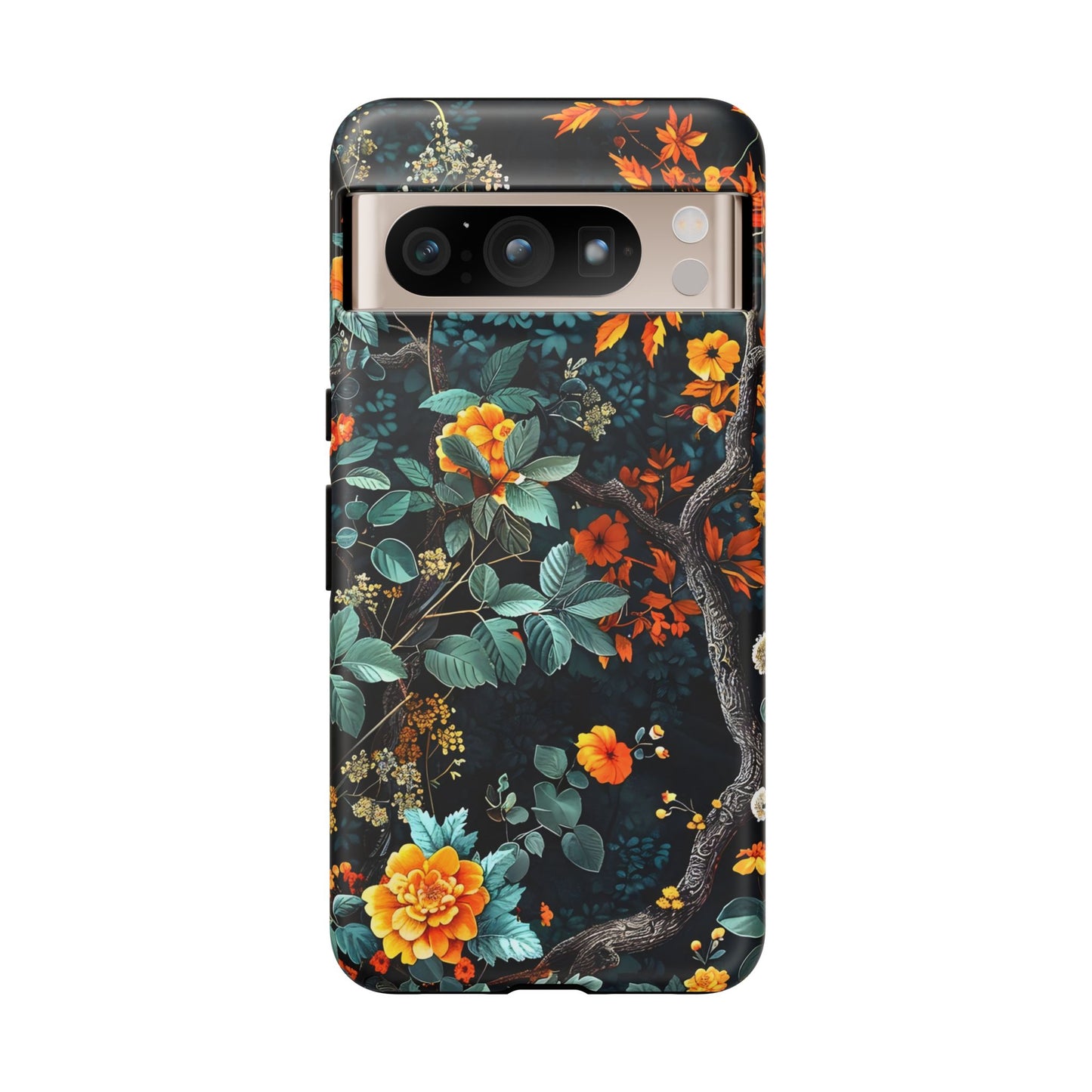 Floral Phone Case | Tough Cases, Protective Cover, Gift for Her, Autumn Vibes, Floral Phone Accessory, Unique Design