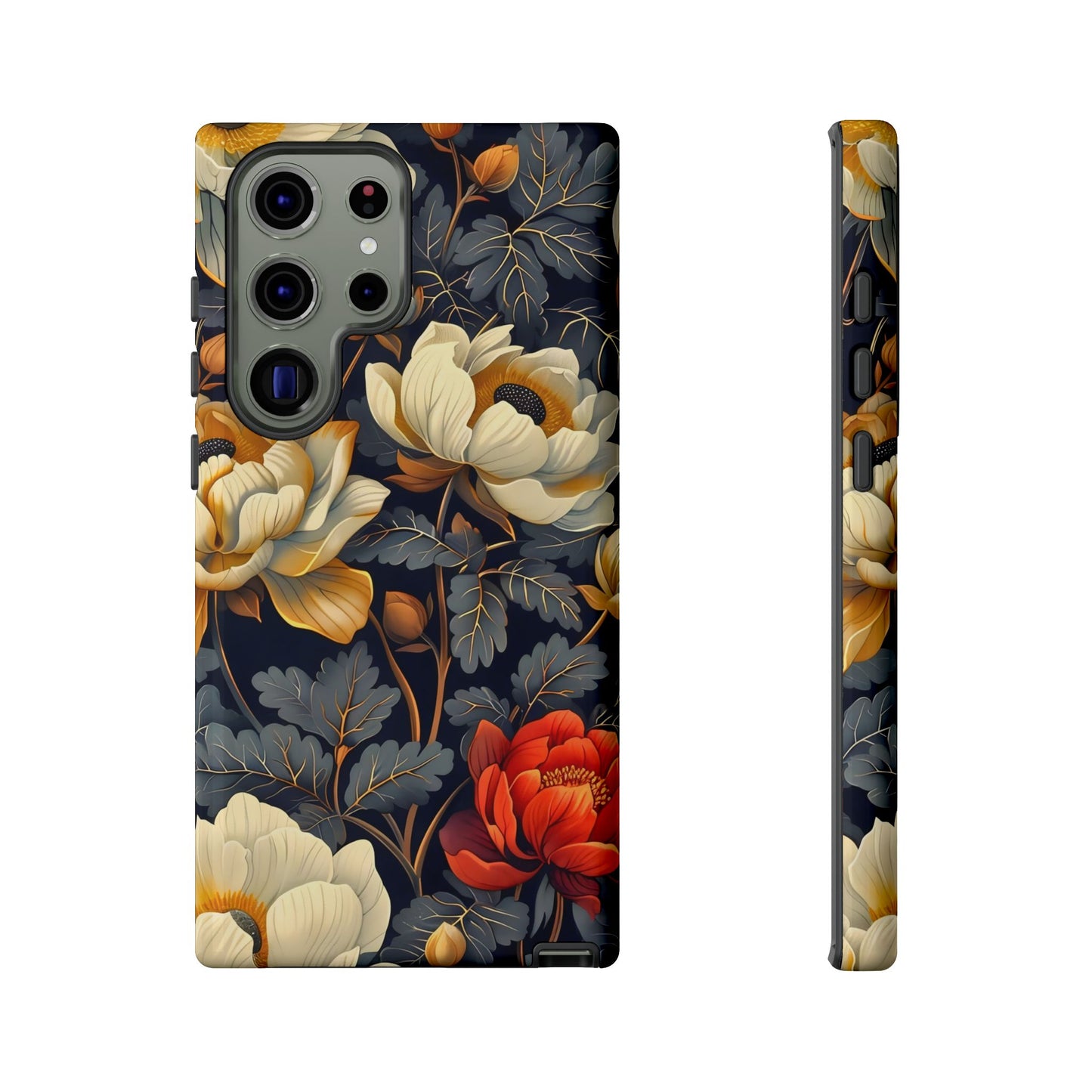 Floral Phone Case - Tough Cases, Stylish Mobile Cover, Flower Design, Holiday Gift, Trendy Accessory, Eco-Friendly Case