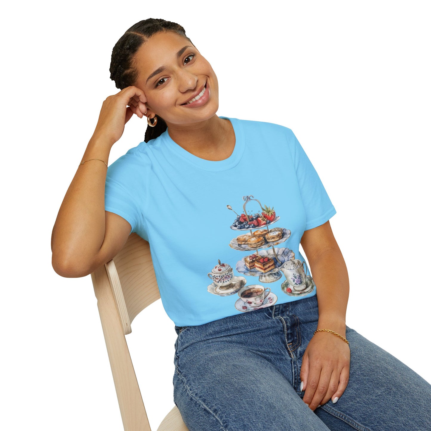Unisex Softstyle T-Shirt - Palace Plates - A Royal British Breakfast