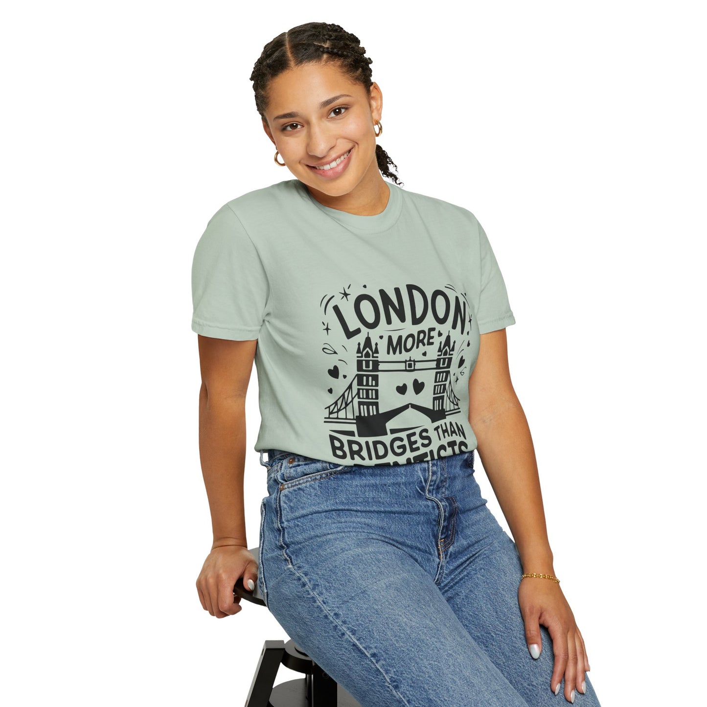 Unisex Garment-Dyed T-shirt - London is having more Bridges