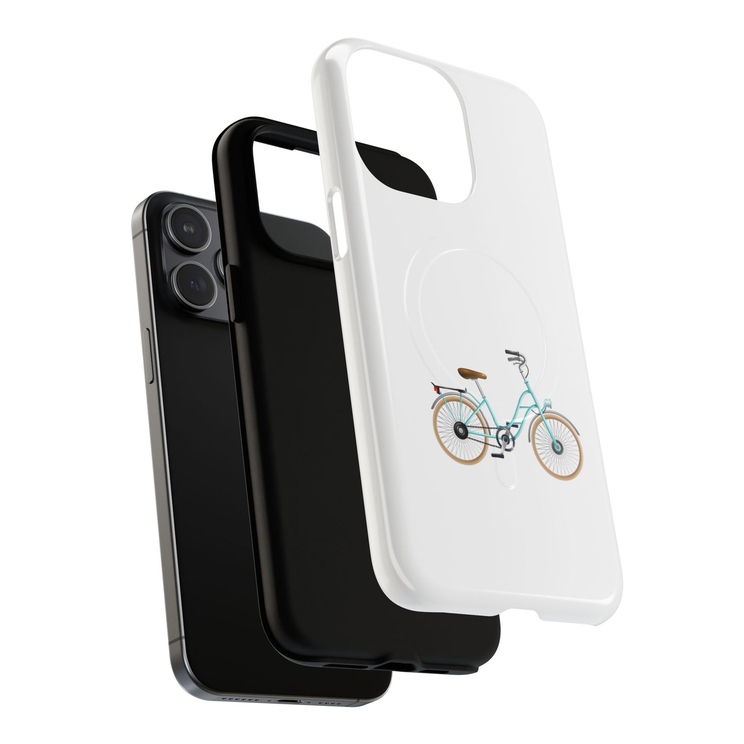 Tough Magnetic Phone Cases, Stylish Bicycle Design, Durable Protection, Perfect Gift for Cyclists, Trendy Tech Accessory