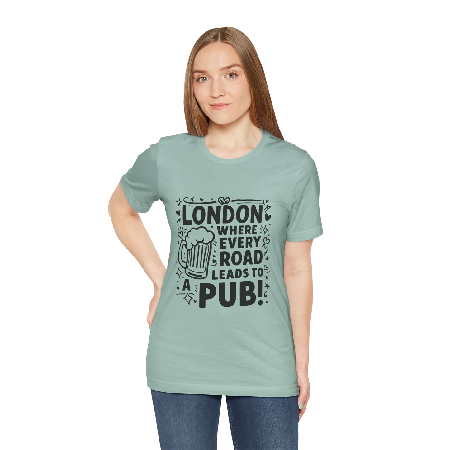Unisex Jersey Short Sleeve Tee - London's Pub Leading Road