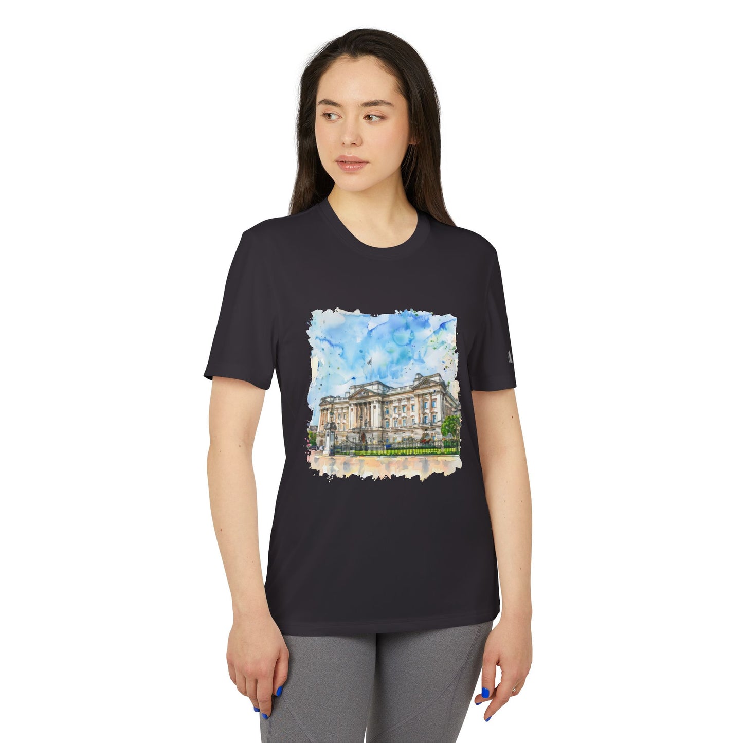 Adidas Unisex Sport T-Shirt - Architectural Art Design - British Nature - Scenic Landscapes and Natural Beauty