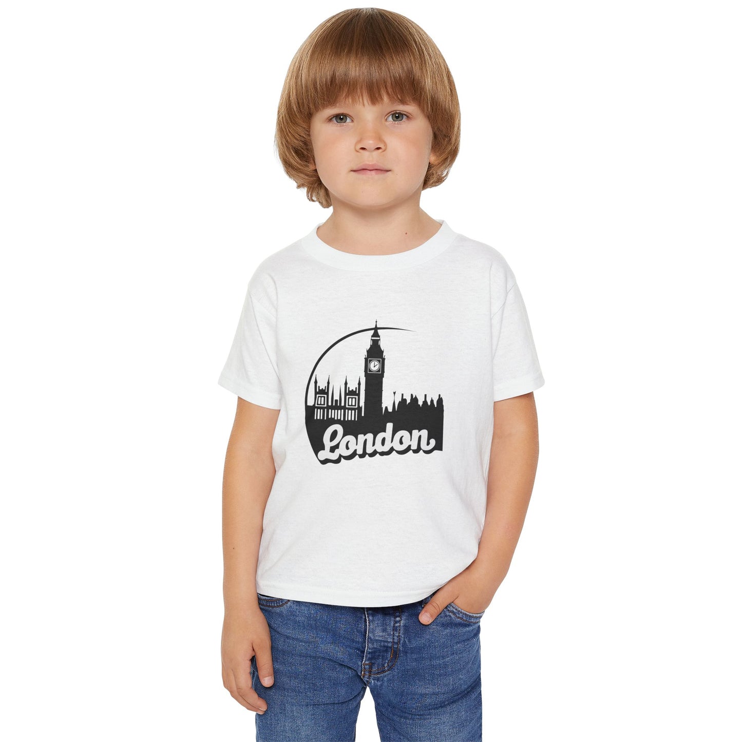 Toddler T-Shirt featuring London Skyline Design - Lovely London - Perfect for Little Travelers