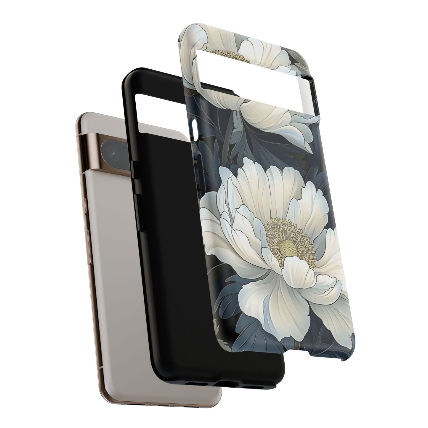 Elegant Floral Phone Case, Floral iPhone Cover, Flower Art Phone Case, Eco-Friendly Mobile Protection, Tough & Stylish Phone Case