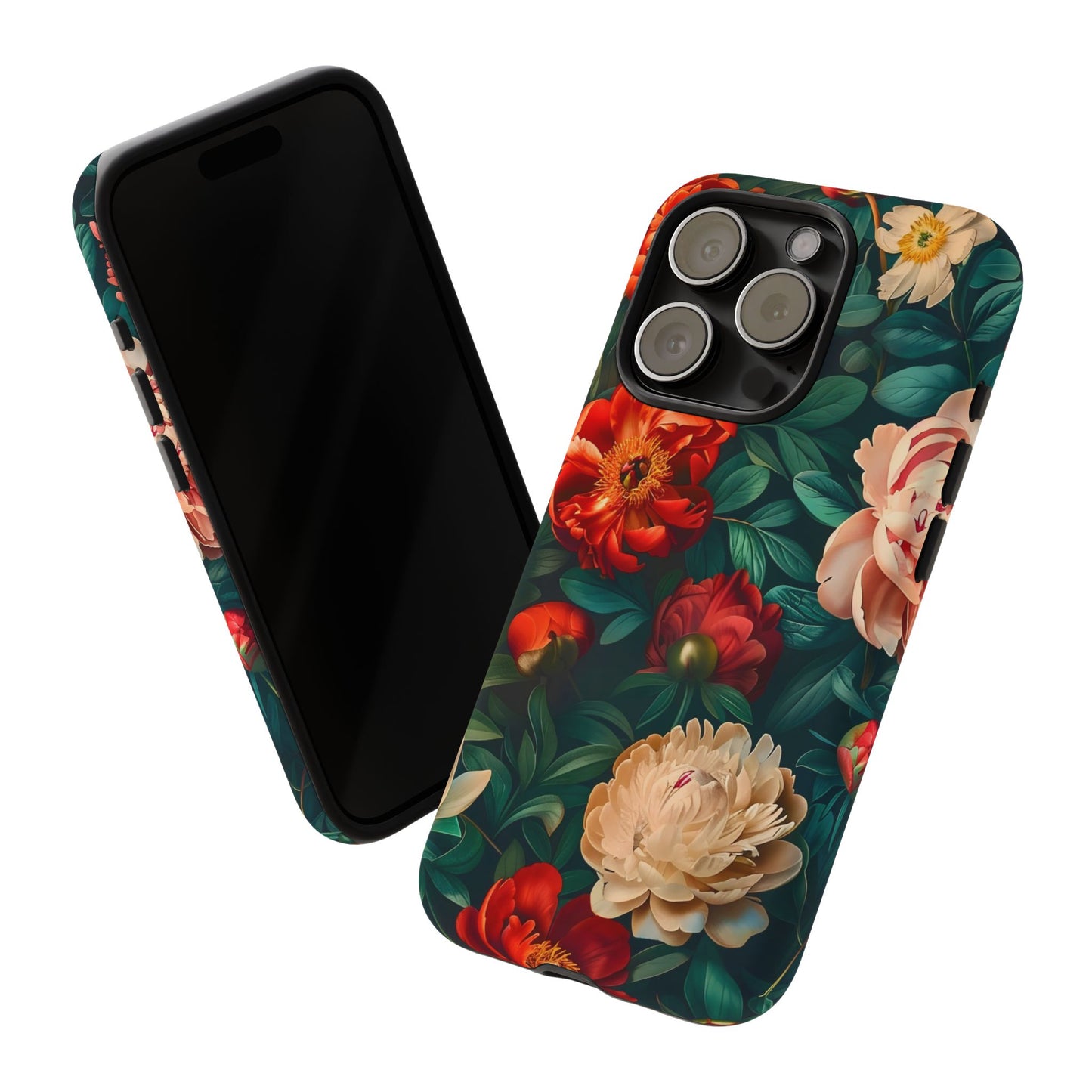 Floral Phone Case - Tough Cases, Vibrant Protection, Gift for Her, Cute Floral Design, Trendy Accessory, Perfect for Spring