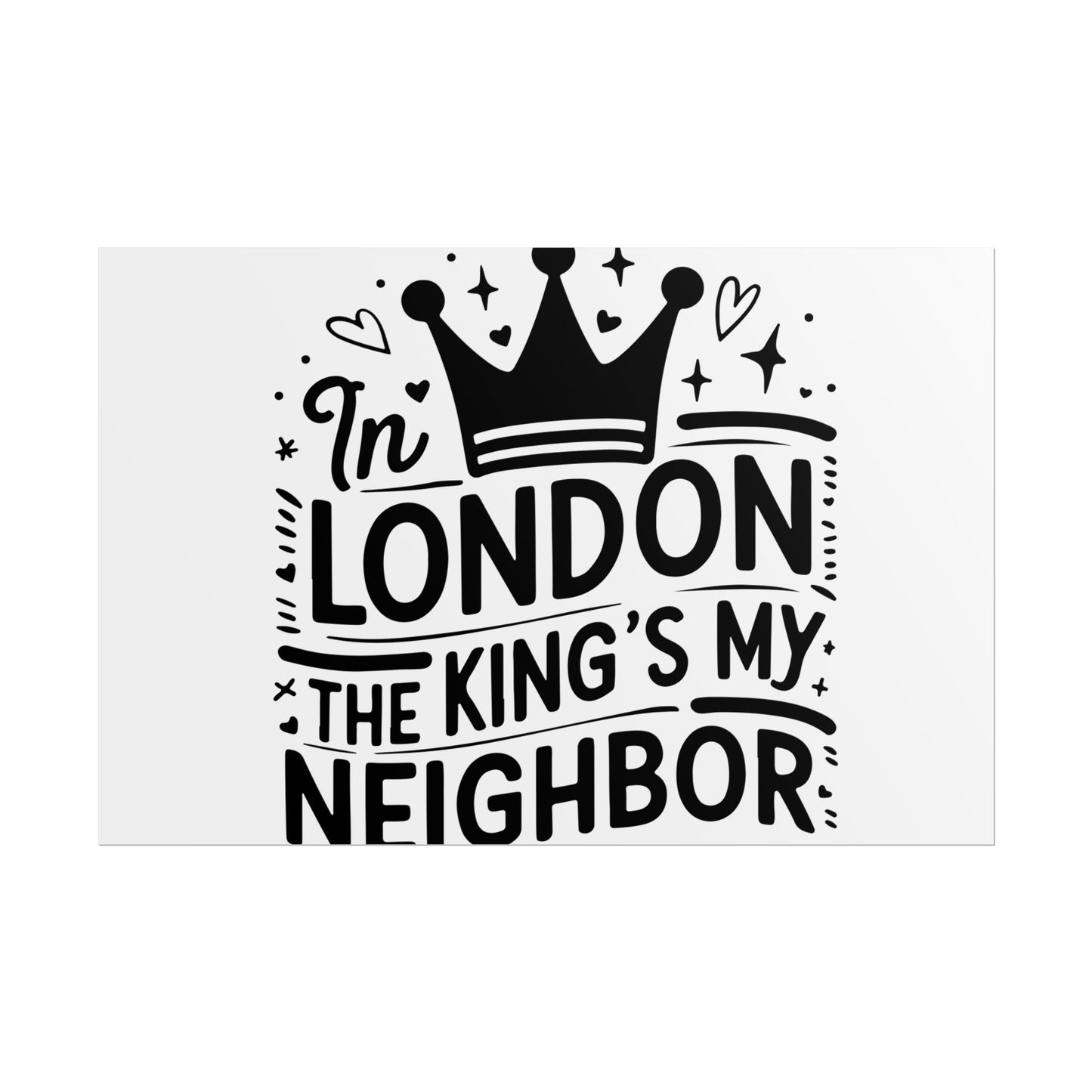 London Themed Rolled Poster - Whimsical Art Print for Home Decor, Gifts, Travel Lovers, Wall Art, Inspirational Quote