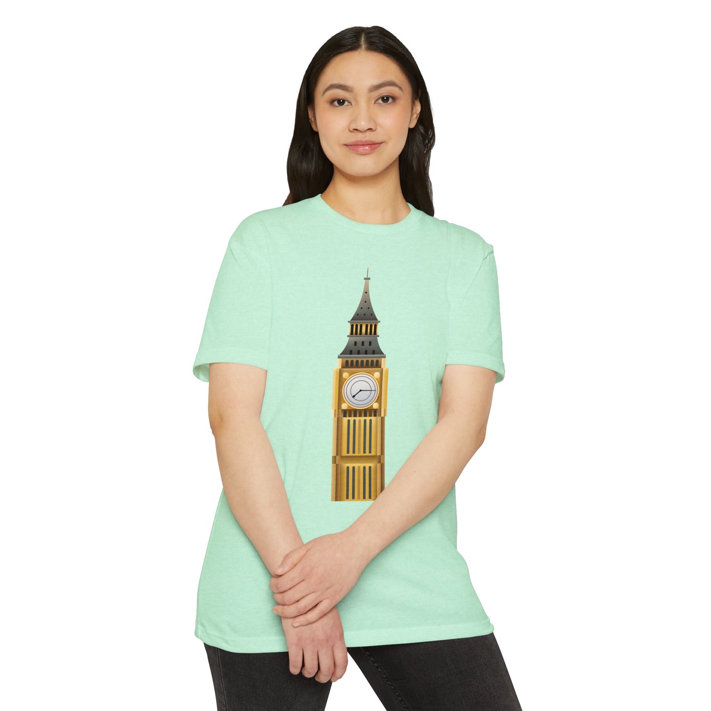 Unisex CVC Jersey T-shirt - London's Landmark - The Iconic Clock Tower