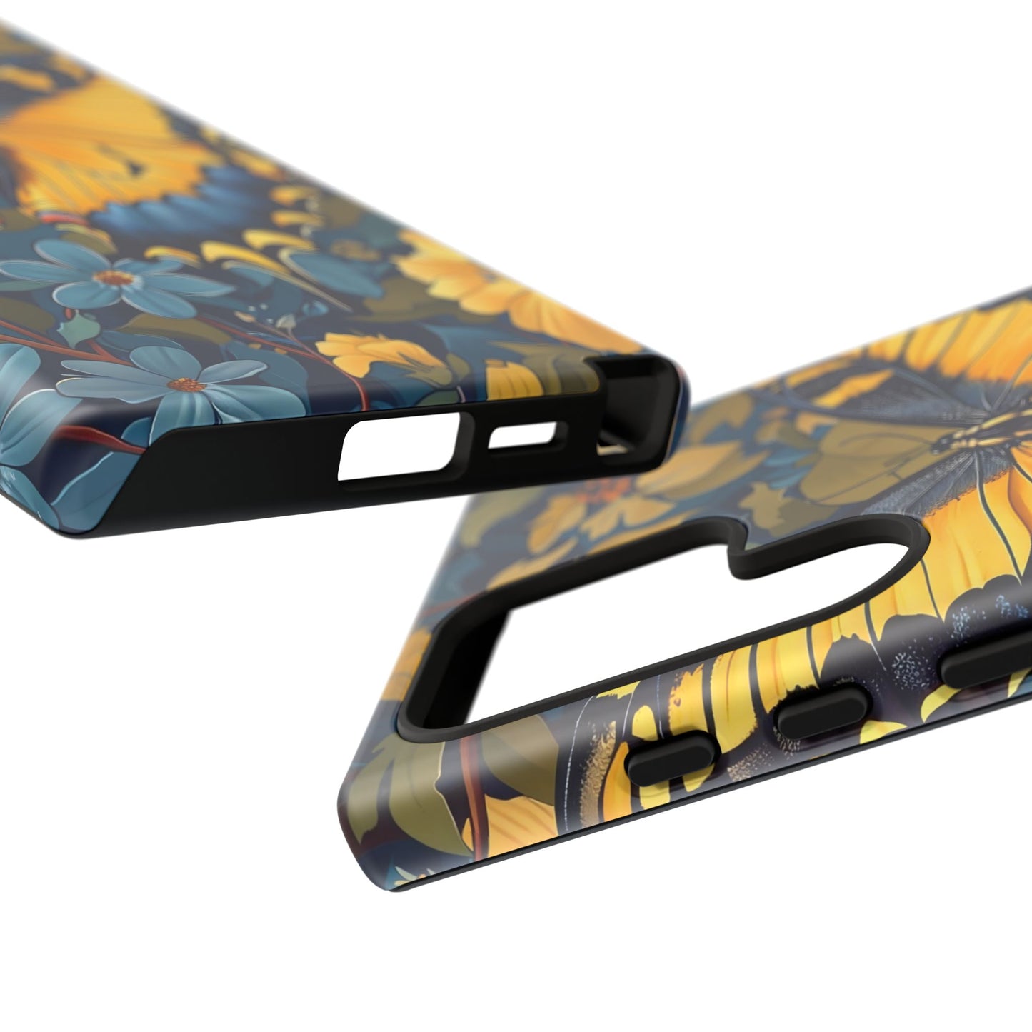 Colorful Butterfly Phone Case, Floral Design, Tough Cases, Protective Cover, Gifts for Nature Lovers, Birthday Present