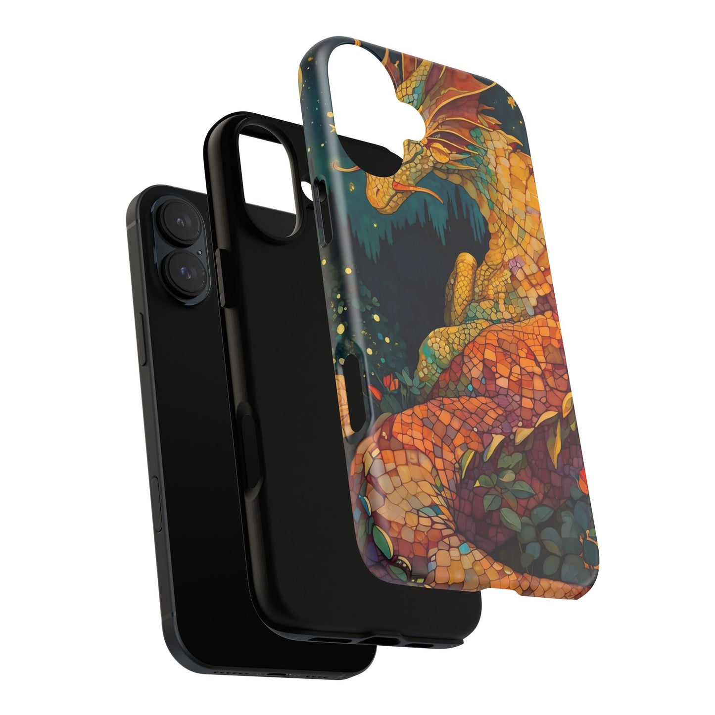 Dragon Art Phone Case, Tough Phone Cover, Fantasy Gift, Unique Mobile Accessory, Dragon Lover Gift, Stylish Protection