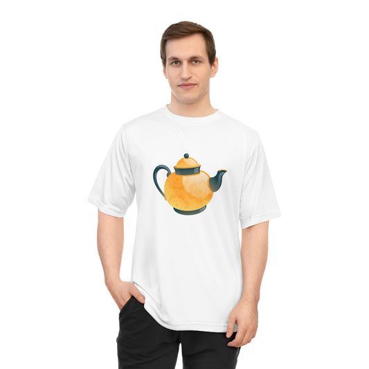 Unisex Zone Performance T-shirt - Classic British Tea Kettle - Timeless Elegance in Tea Time