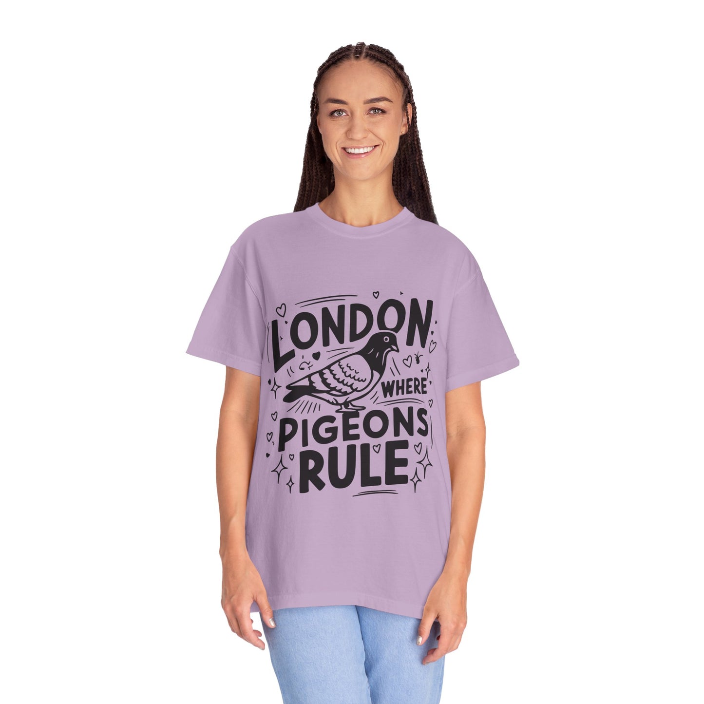 Unisex Garment-Dyed T-shirt - London Where Piegeons Rule
