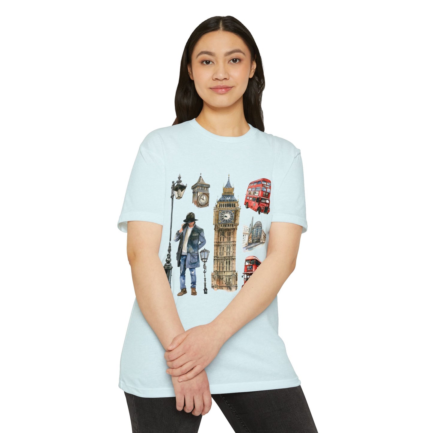 Unisex CVC Jersey T-shirt - The Heart of Britain - Iconic Symbols of England