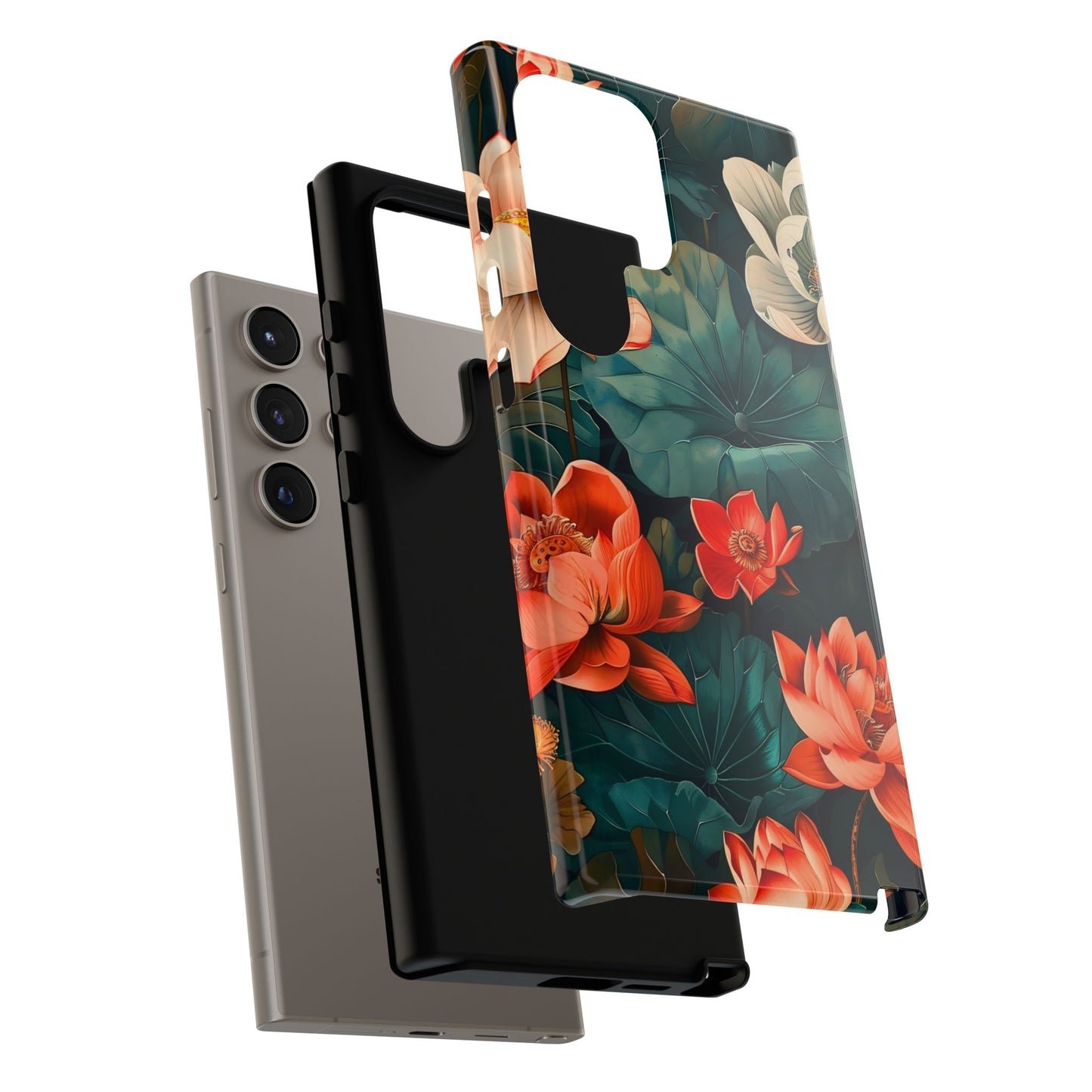 Flower Phone Case, Floral Phone Cover, Tough Case for Floral Lovers, Gift for Her, Stylish Tech Accessories