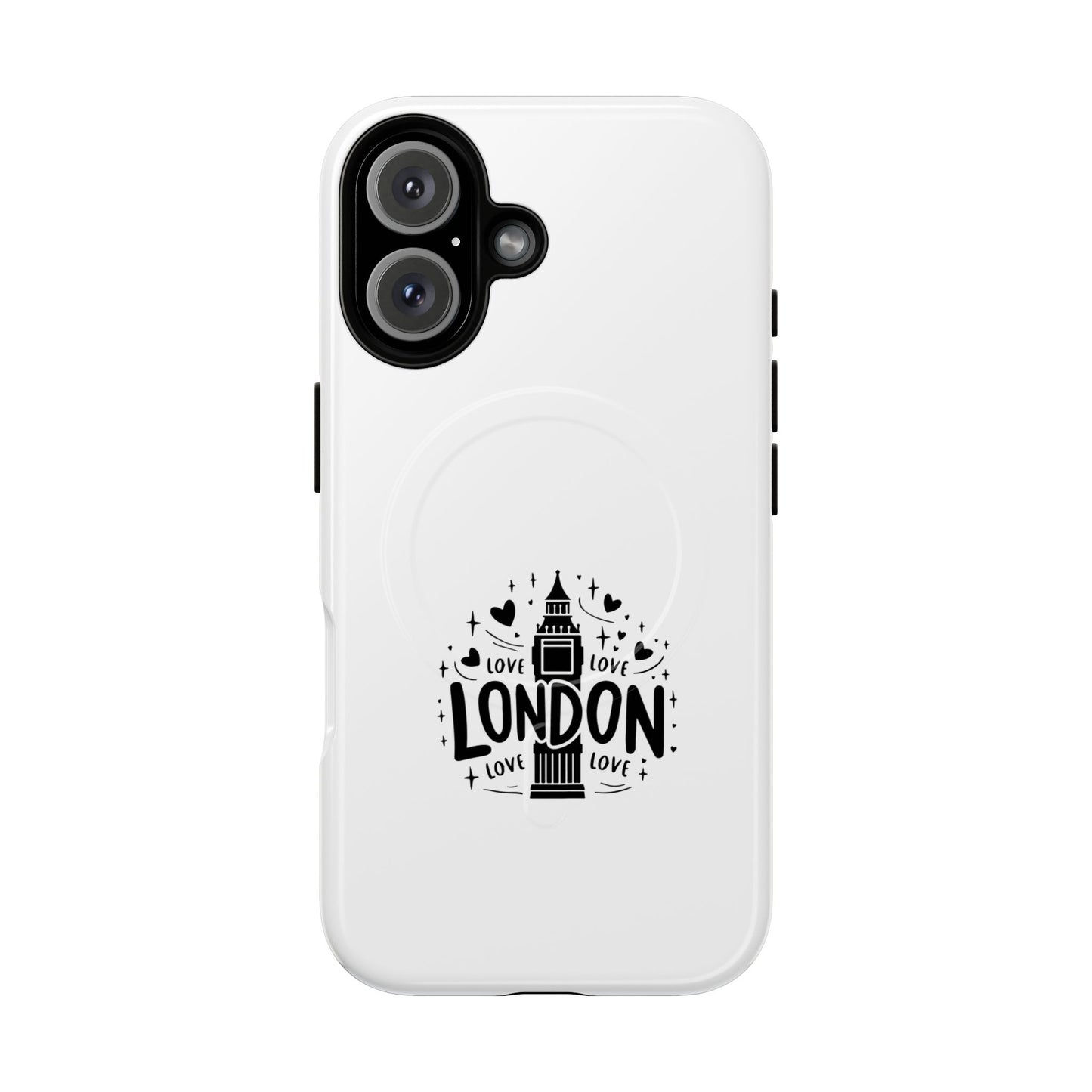 London Love Tough Magnetic Phone Cases, Durable Phone Cover, Travel Gift, London Souvenir, Protective Phone Case